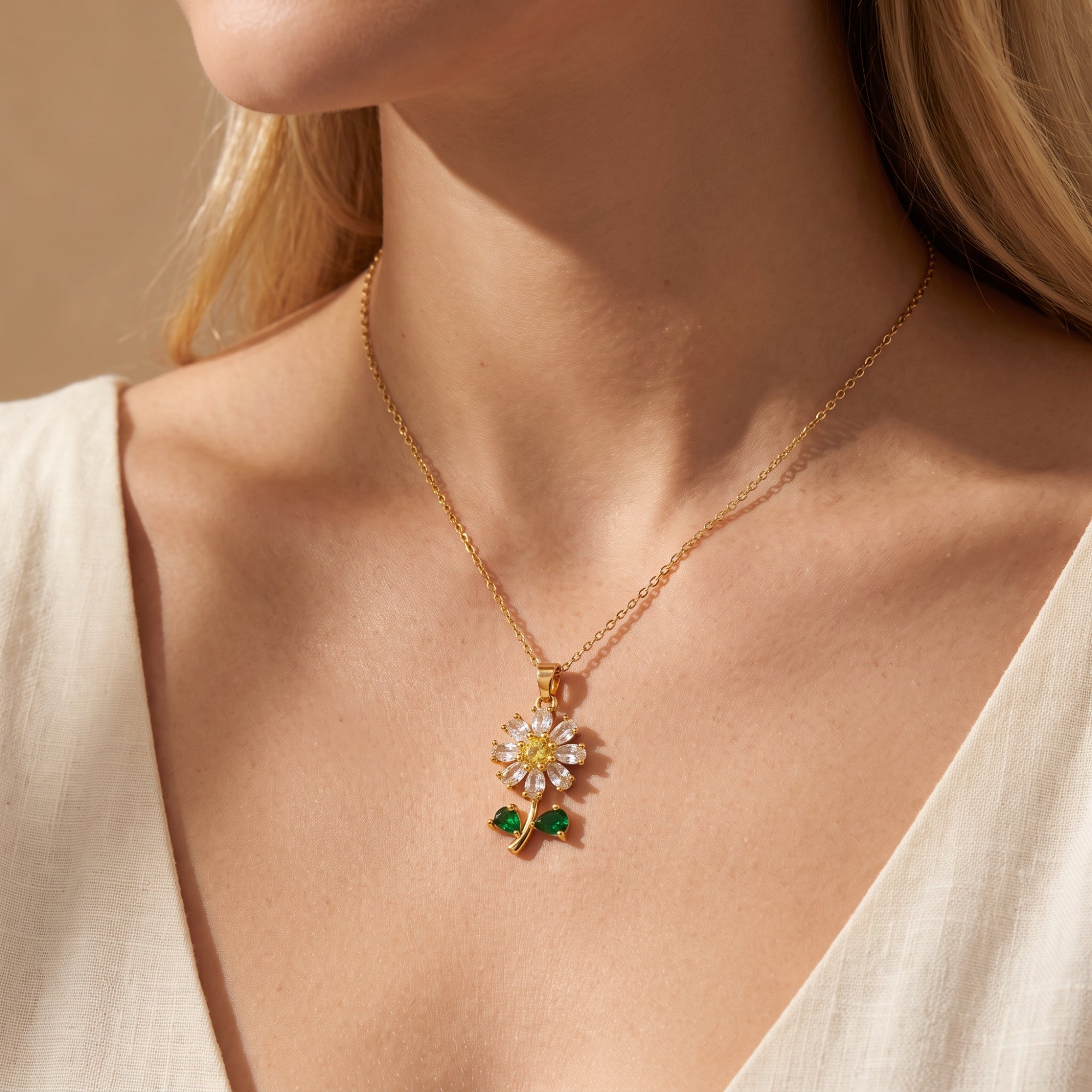 De madeliefjeshangerketting