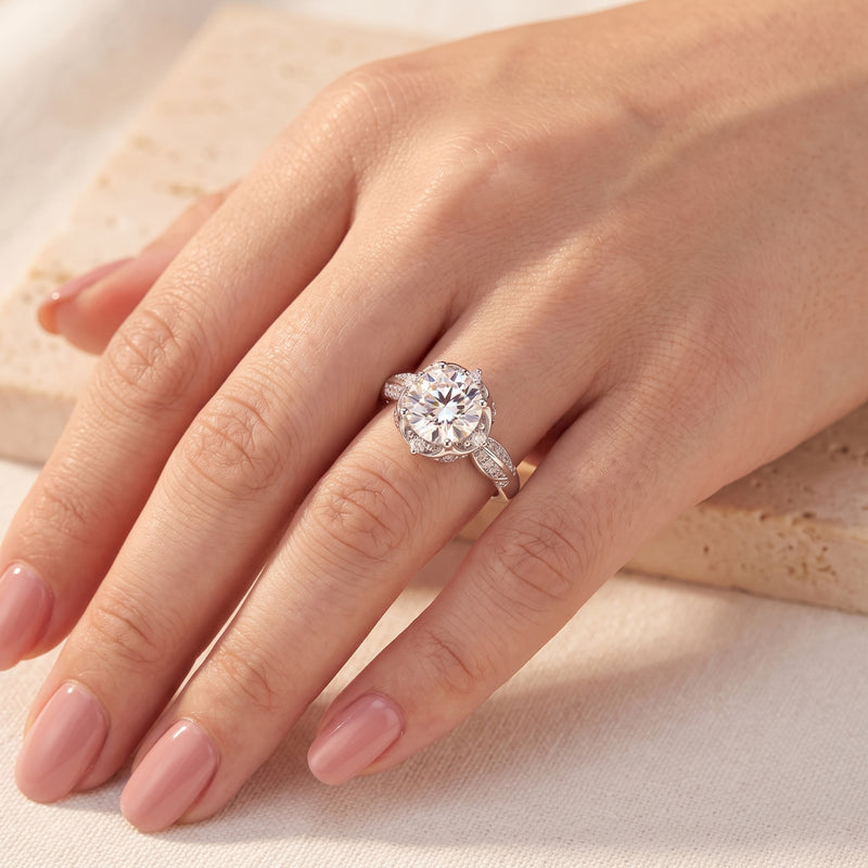 The Elysian Bloom Solitaire Ring