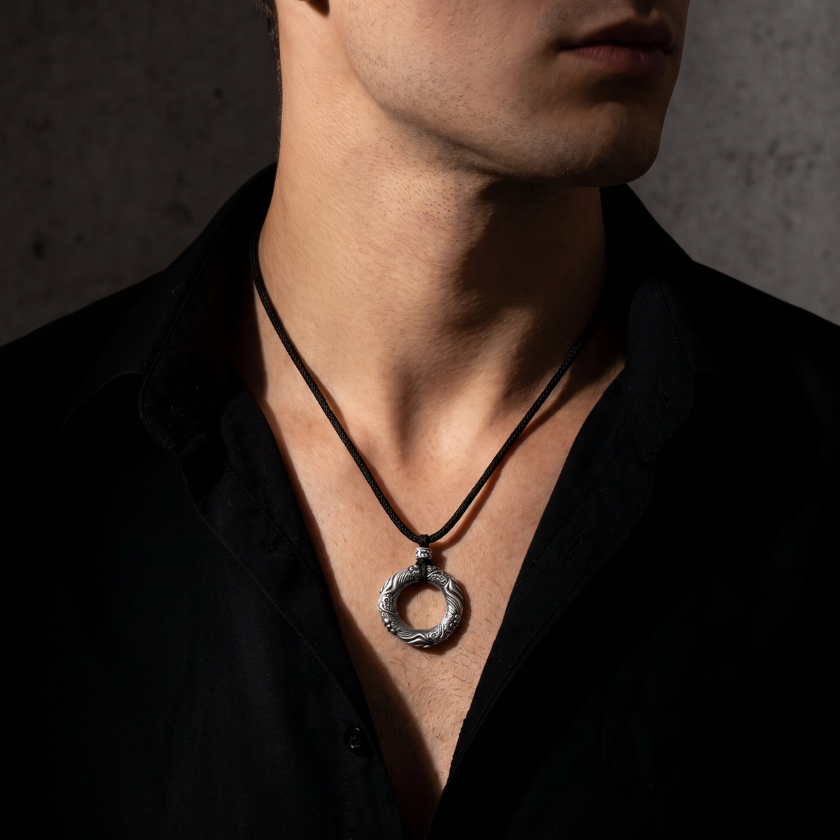 The Carved Circle Necklace