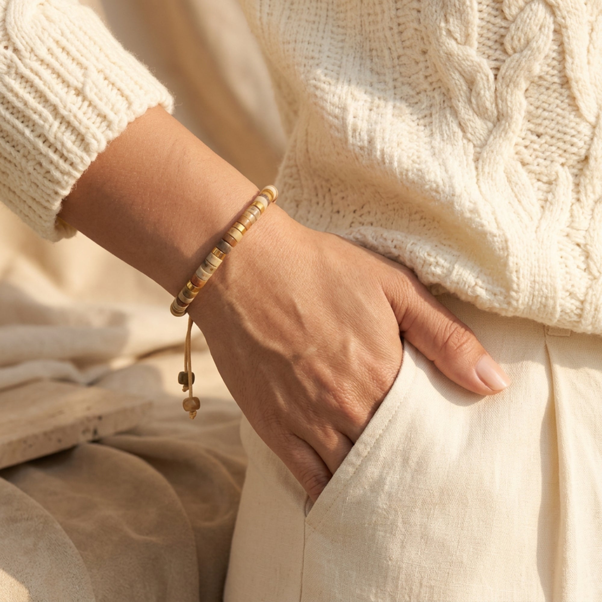 La pulsera de ágata natural "Espíritu Resiliente"