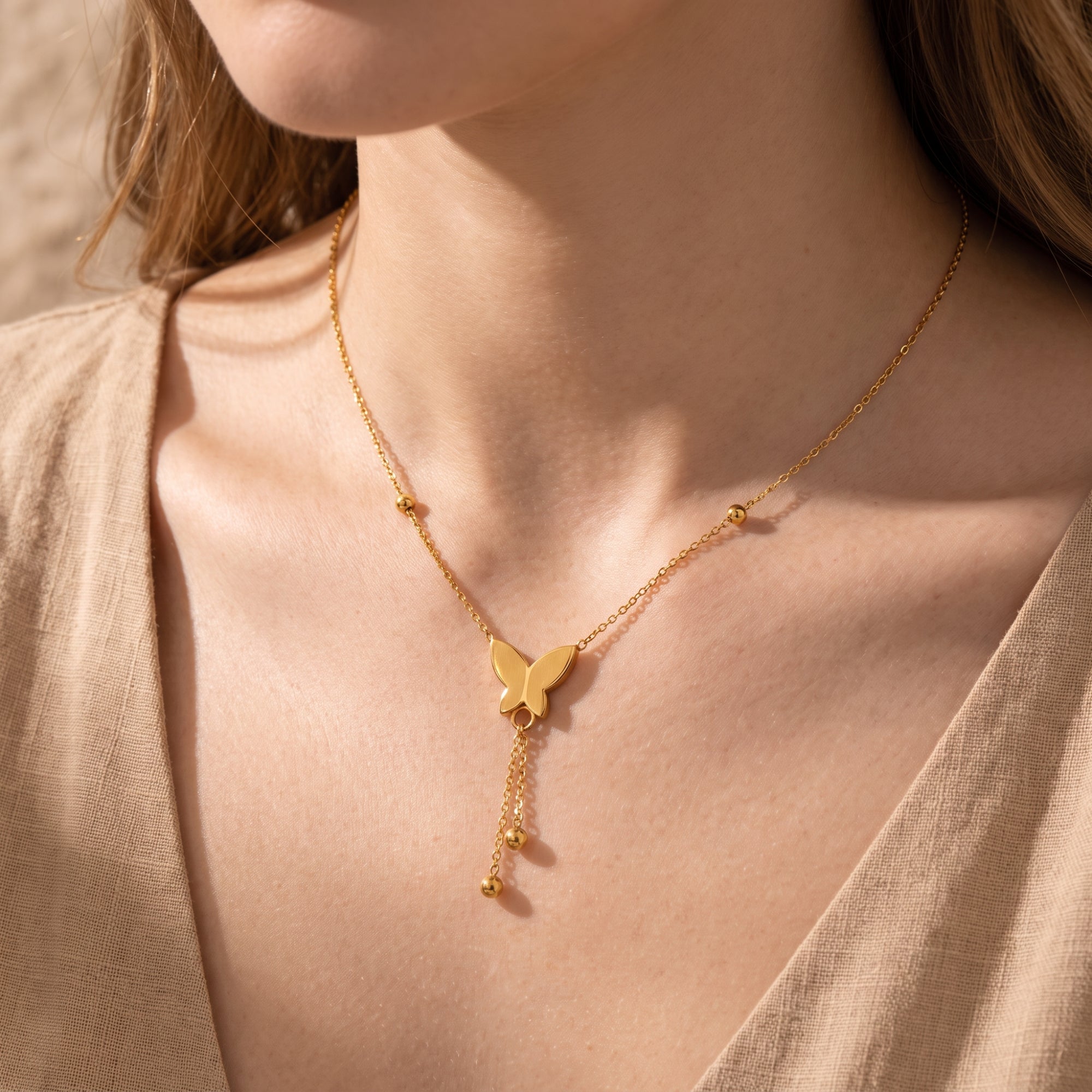 The Butterfly Lariat Necklace