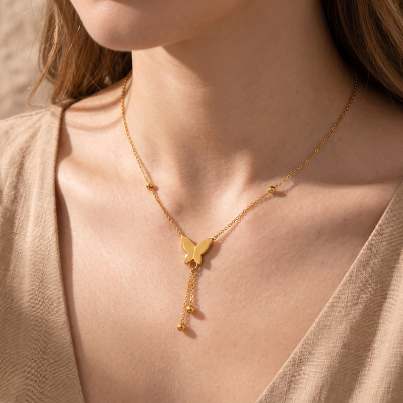 The Butterfly Lariat Necklace