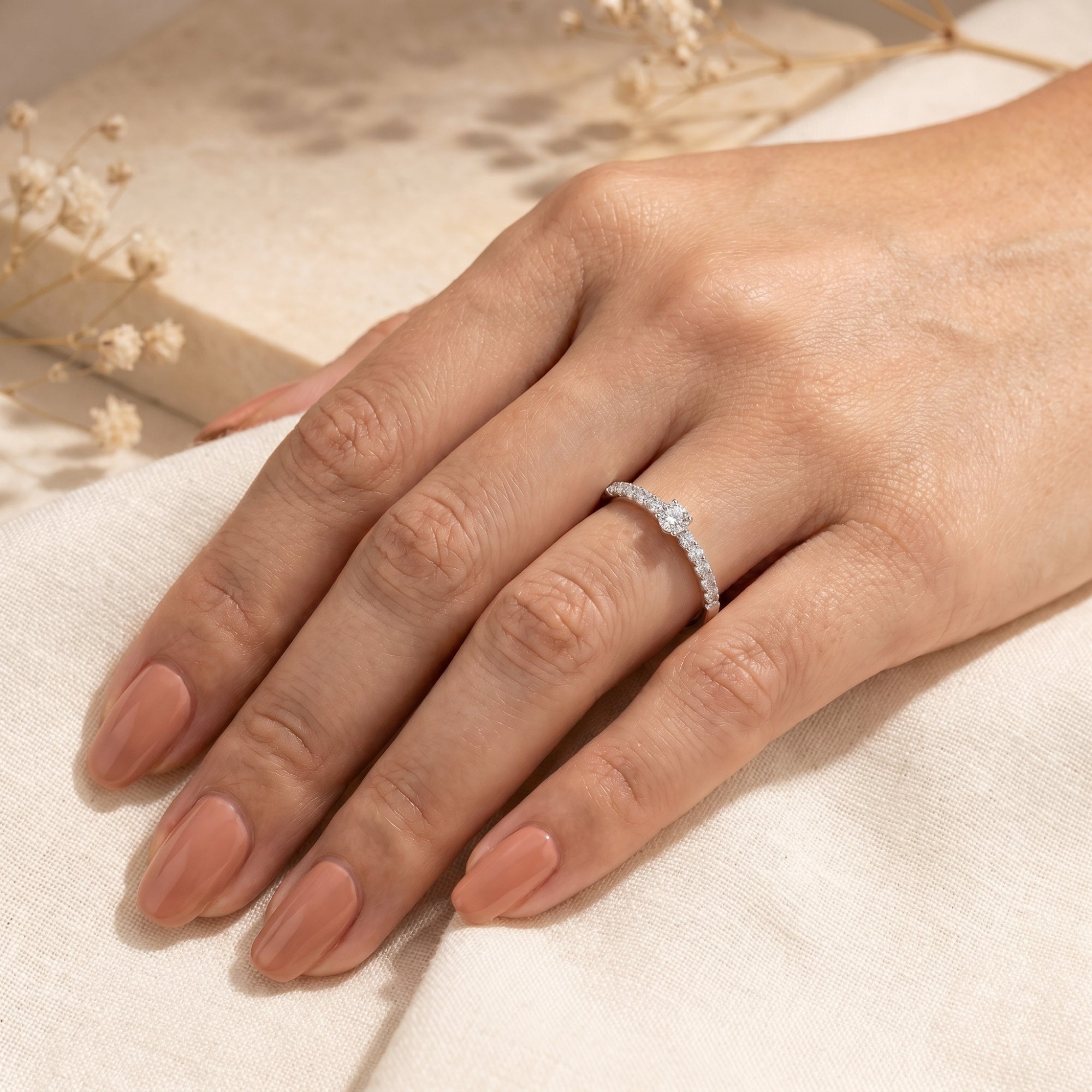 The Saphirelle Moissanite Ring