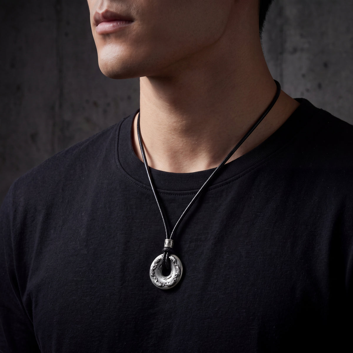 The Carved Disc Necklace