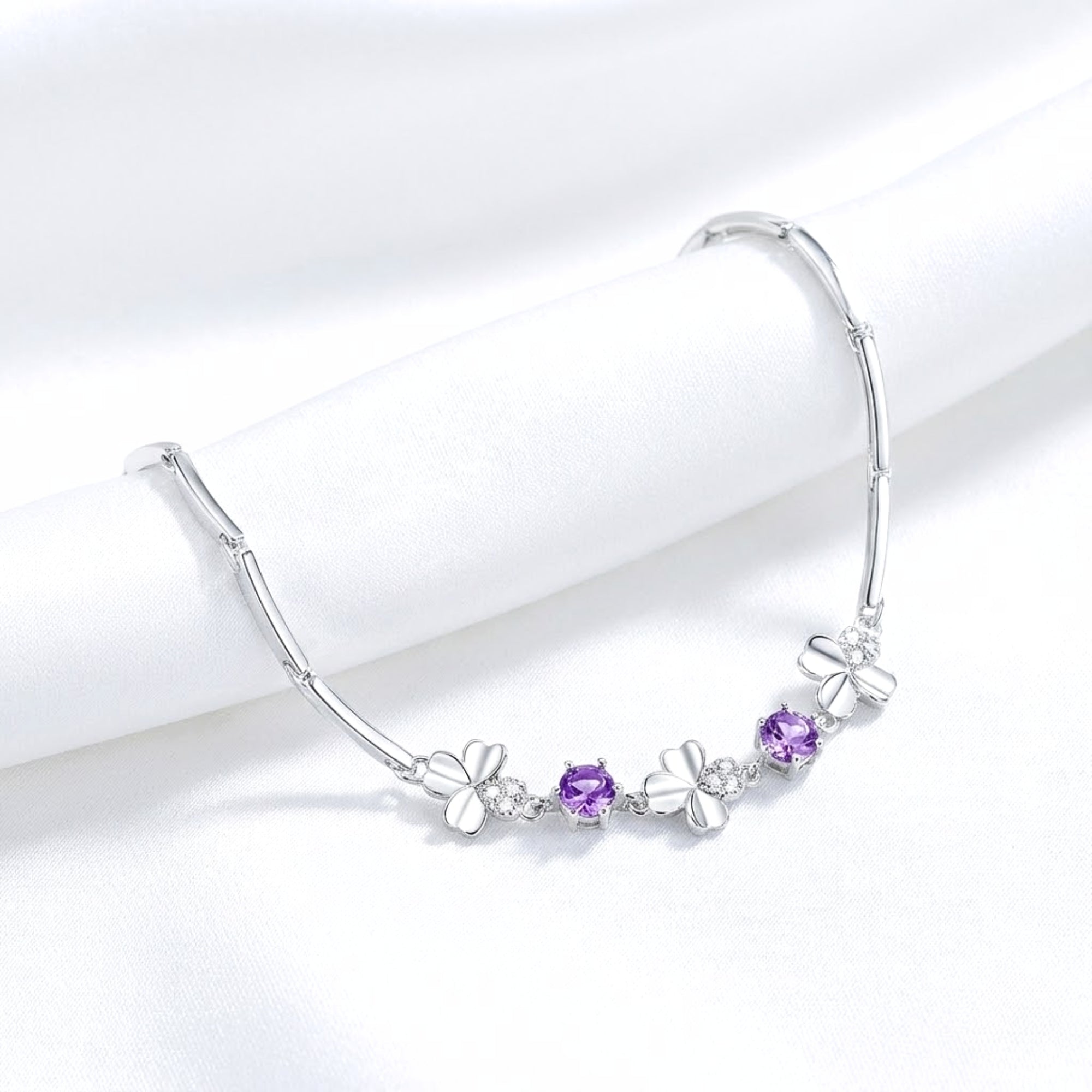 The Amoret Clover Bracelet - S925 Sterling Silver