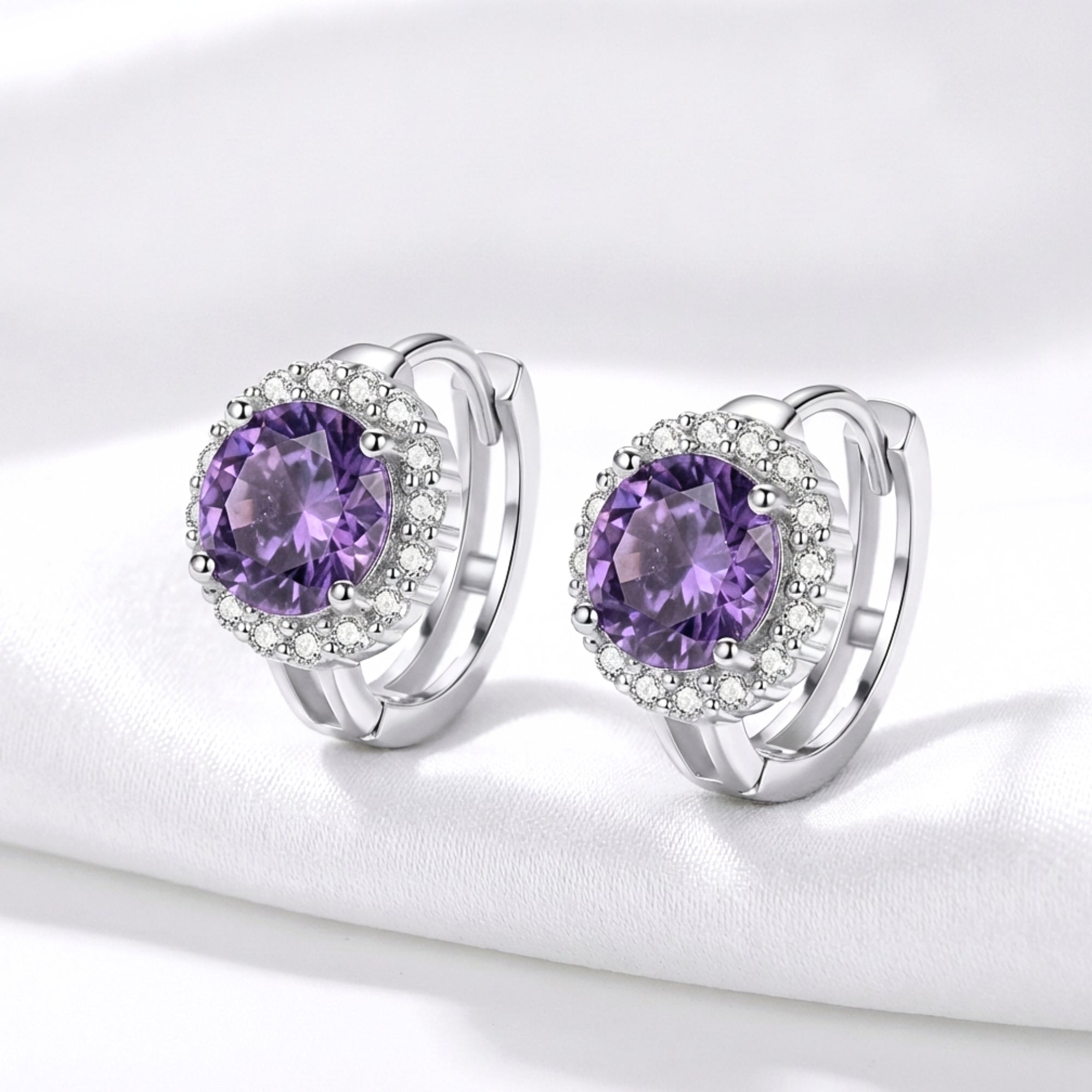 The Eliana Halo Studs - S925 Sterling Silver
