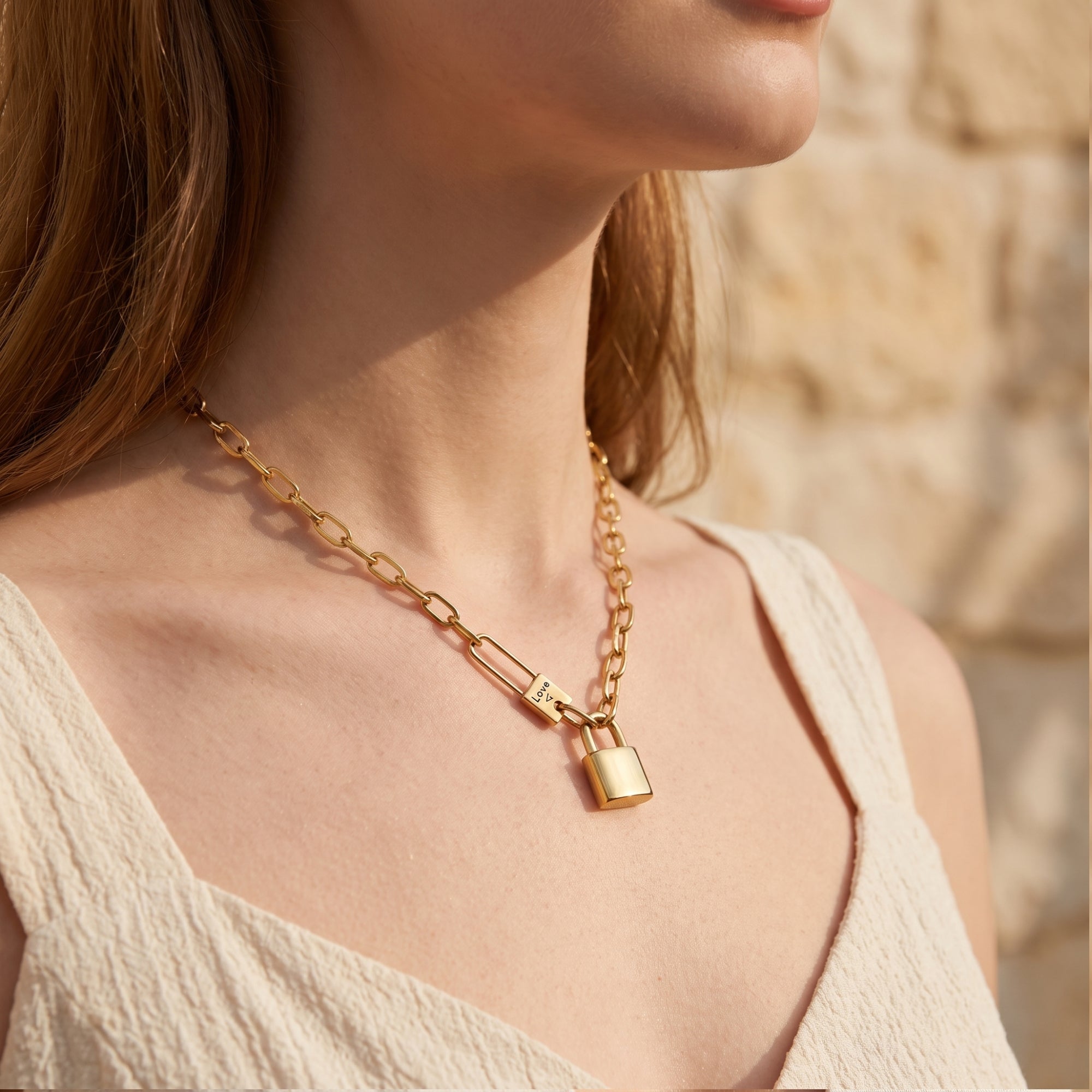 The Padlock Link Necklace
