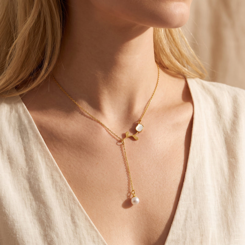 Die Tulpen-Lariat-Halskette