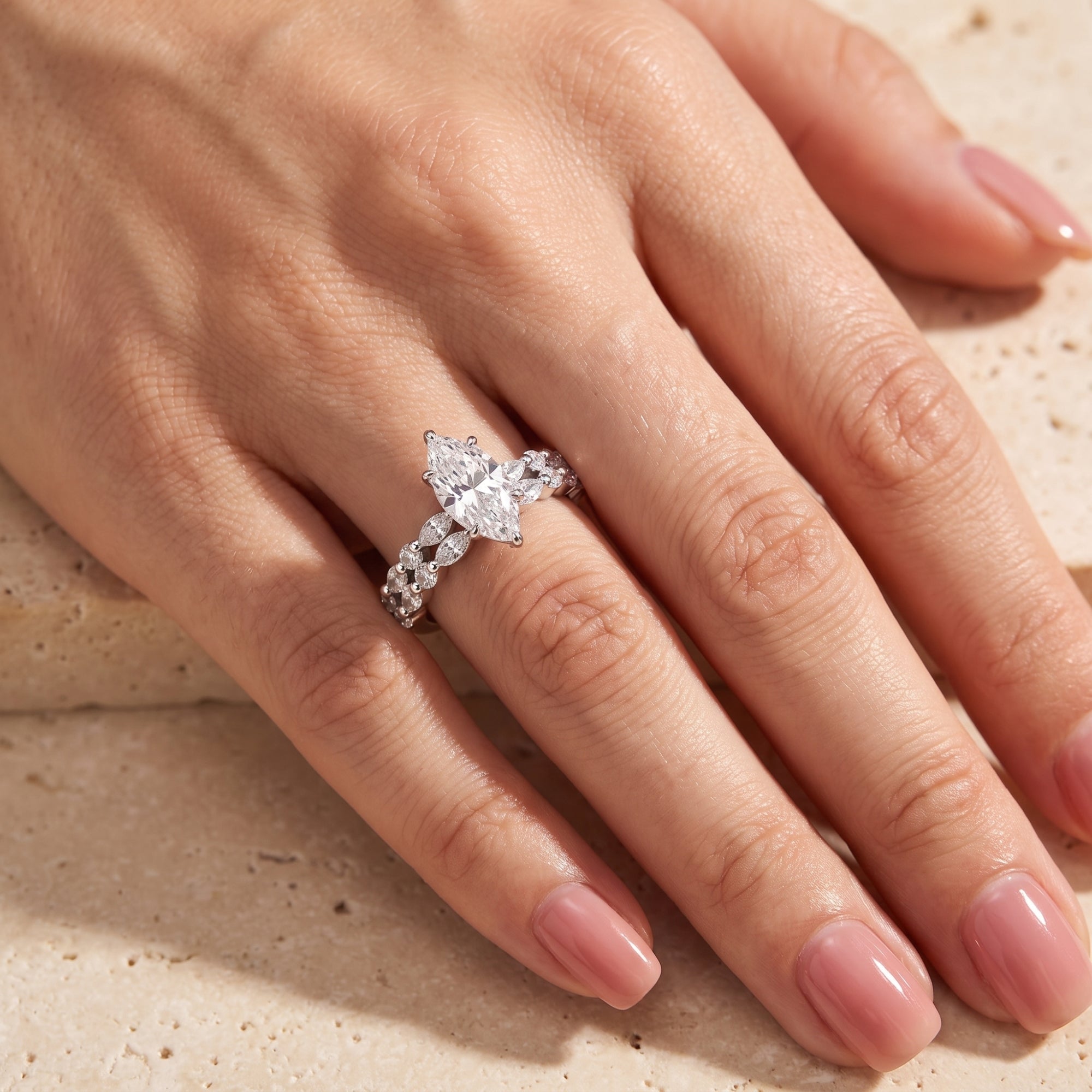 The Marquise Nested Ring