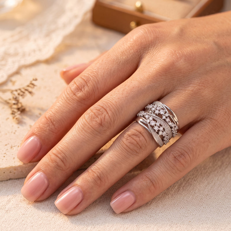 La bague croisée Aurora