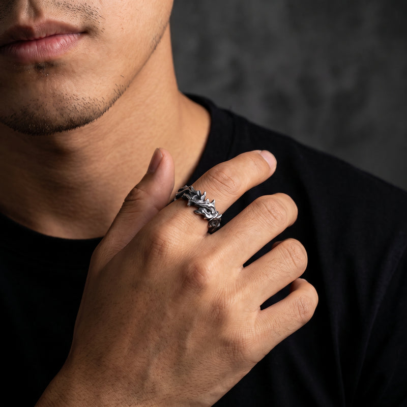 The Thorned Open Band Ring