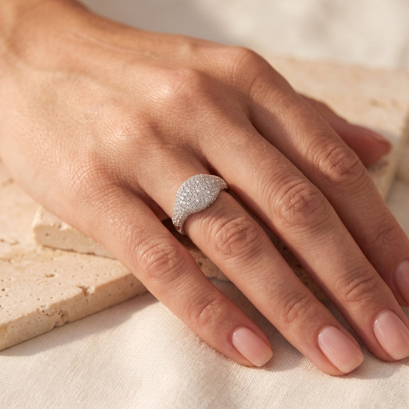 The Elysian Pave Dome Ring