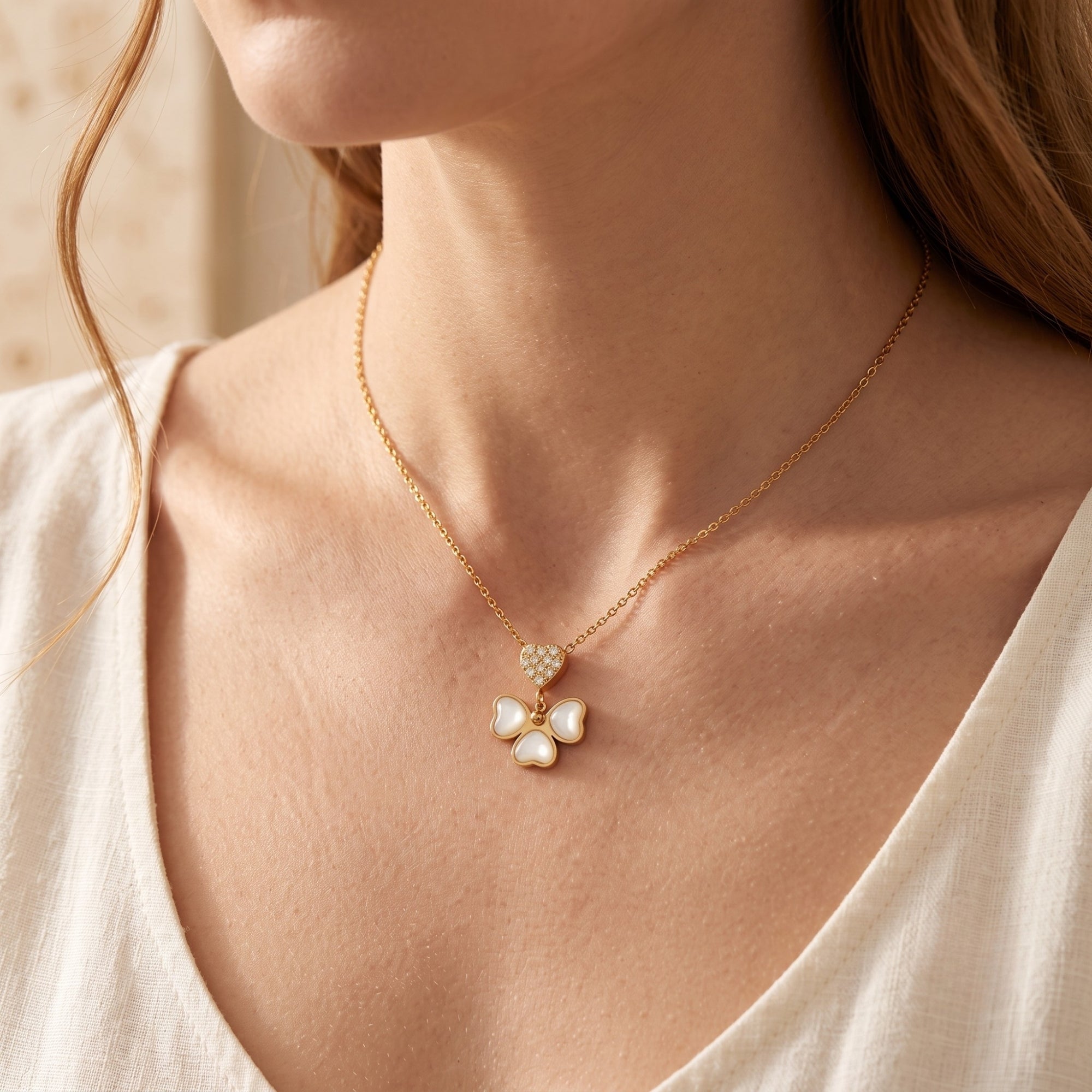 The Mother-of-Pearl Butterfly Necklace