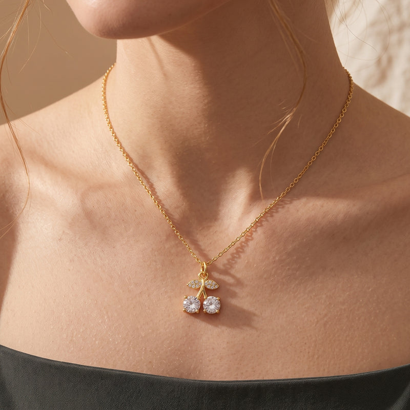 Die Crystal-Cherry-Halskette