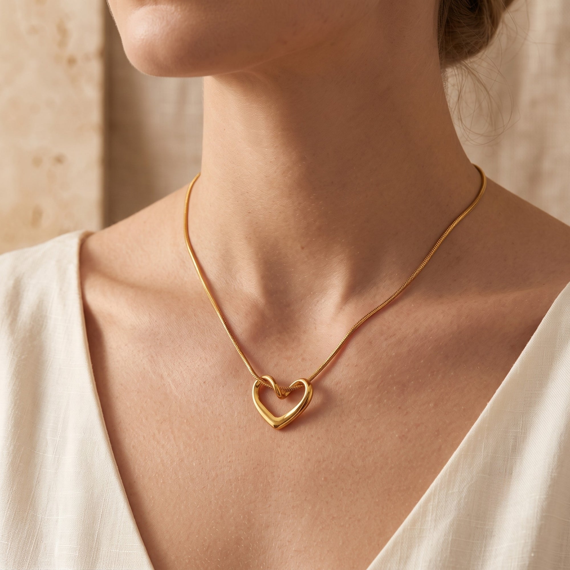 Le collier Cœur fluide