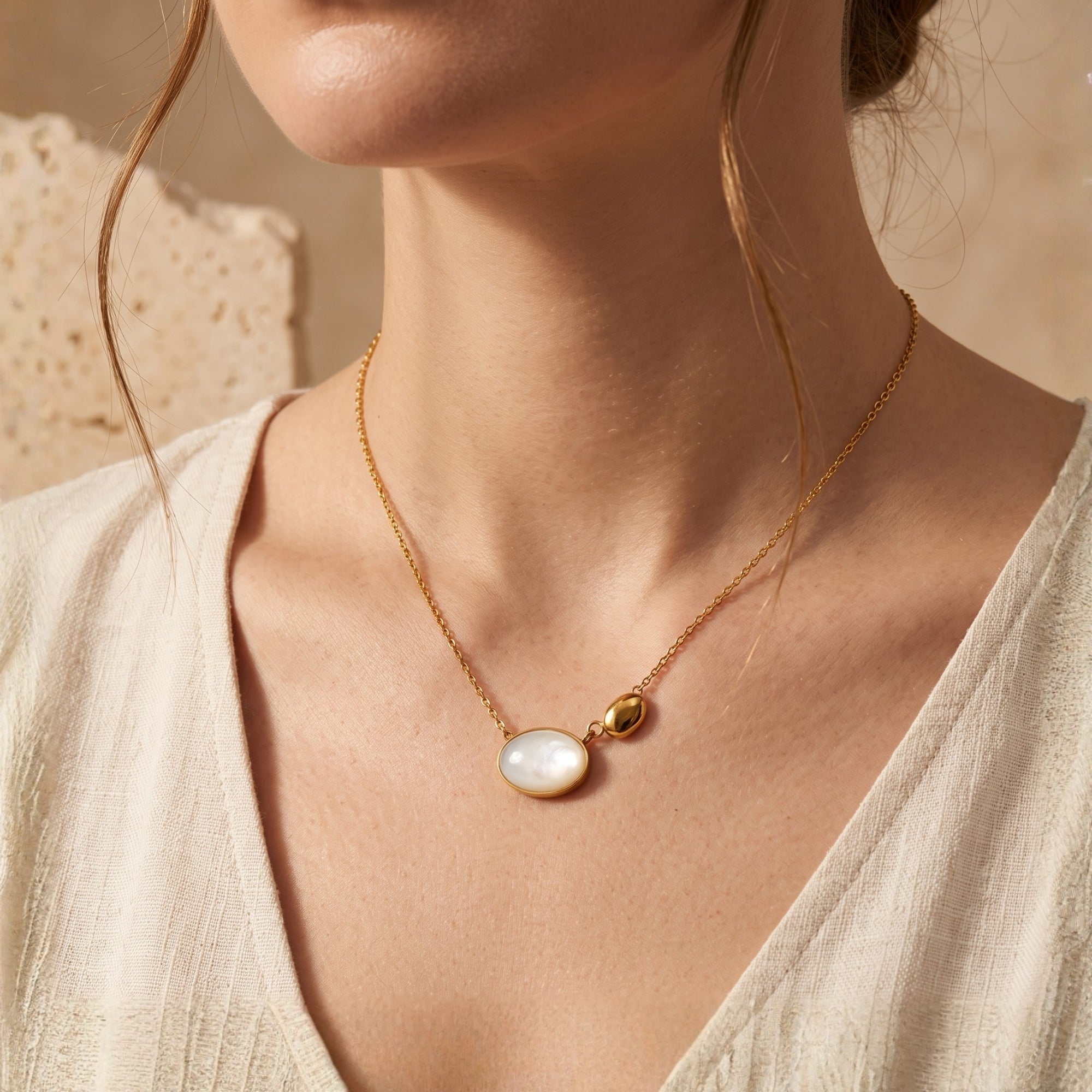 The Organic Pebble Pendant Necklace