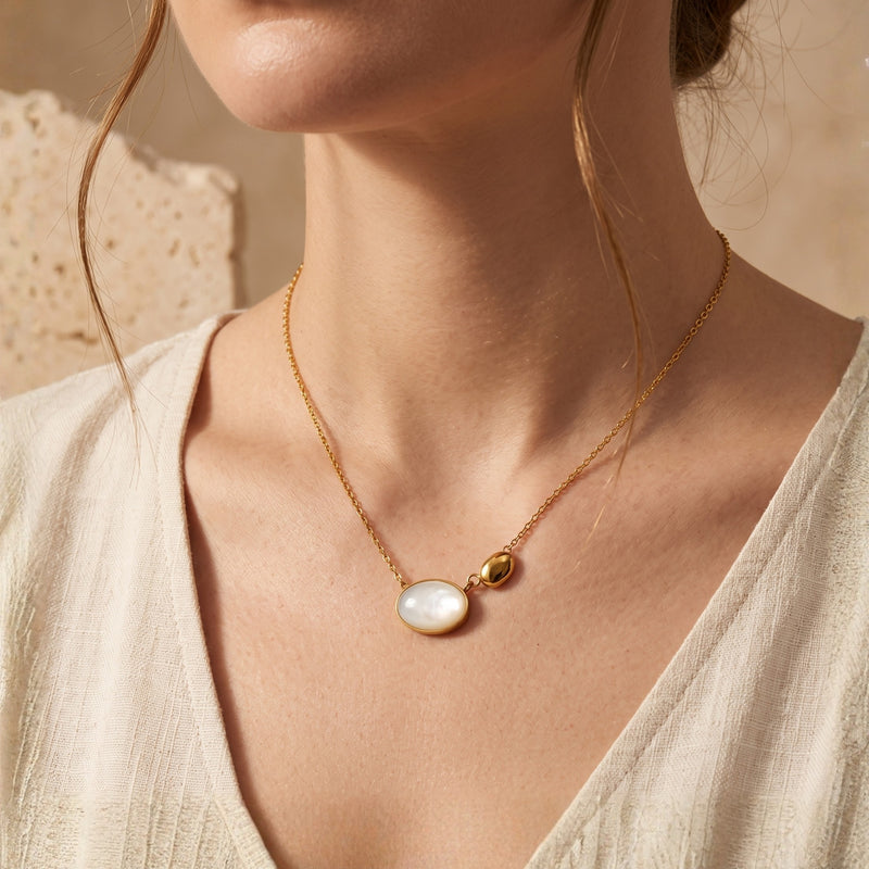 The Organic Pebble Pendant Necklace