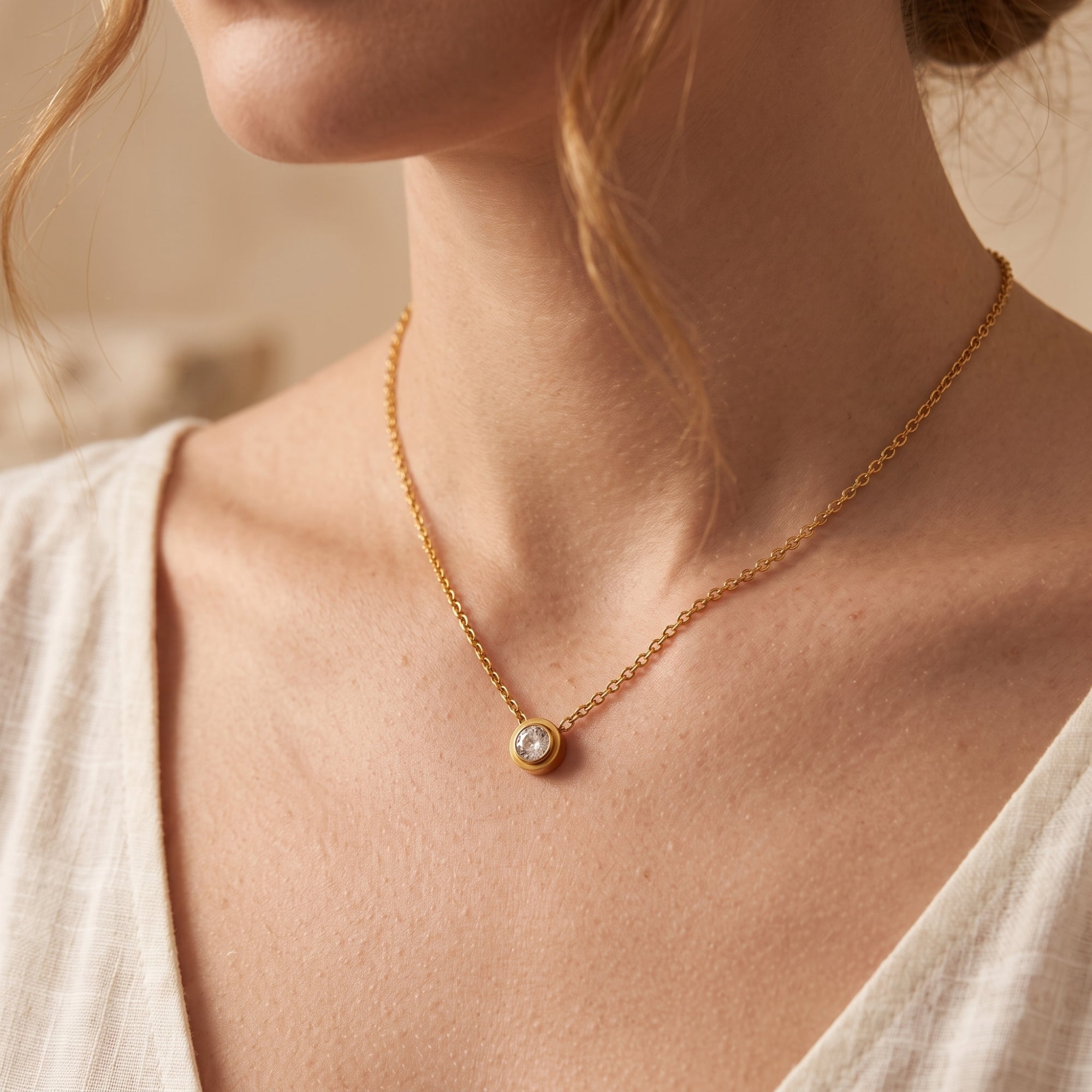 The Lumina Bezel Necklace