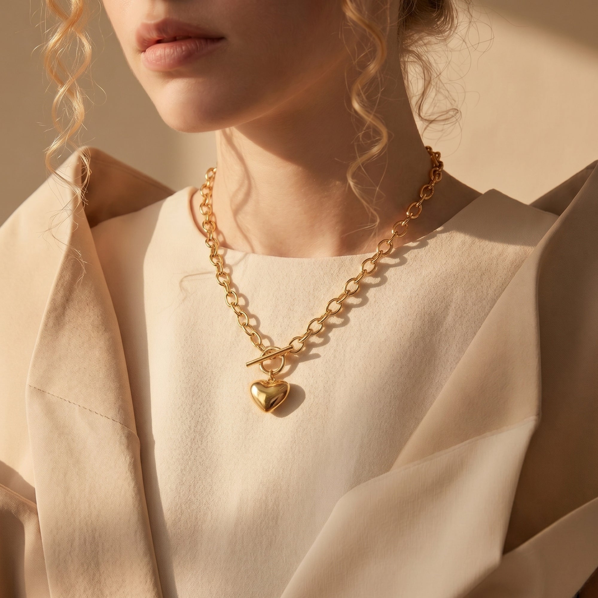 The Clarissa Heart Pendant Necklace
