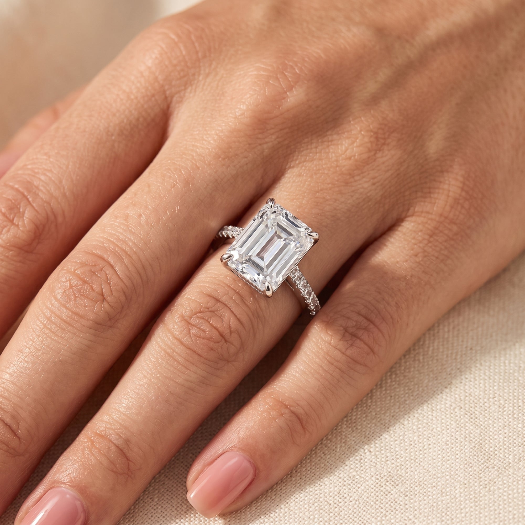 The Devotion Emerald Solitaire Ring