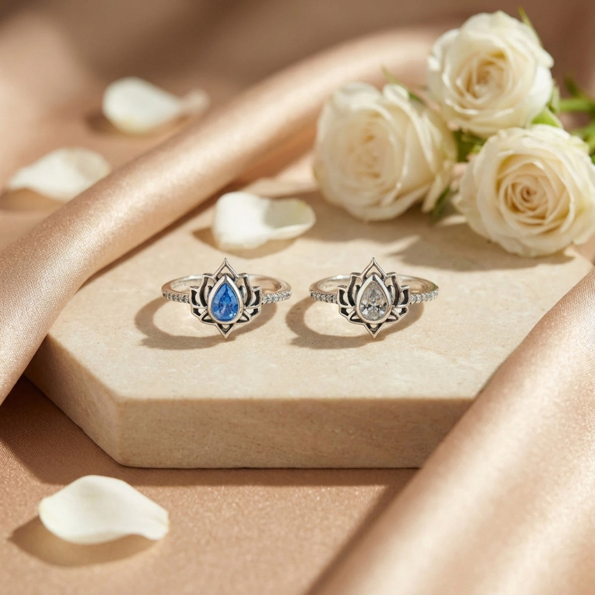 The Begin Again Lotus Ring