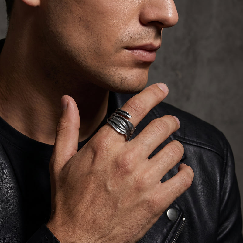 The Strata Layered Open Ring