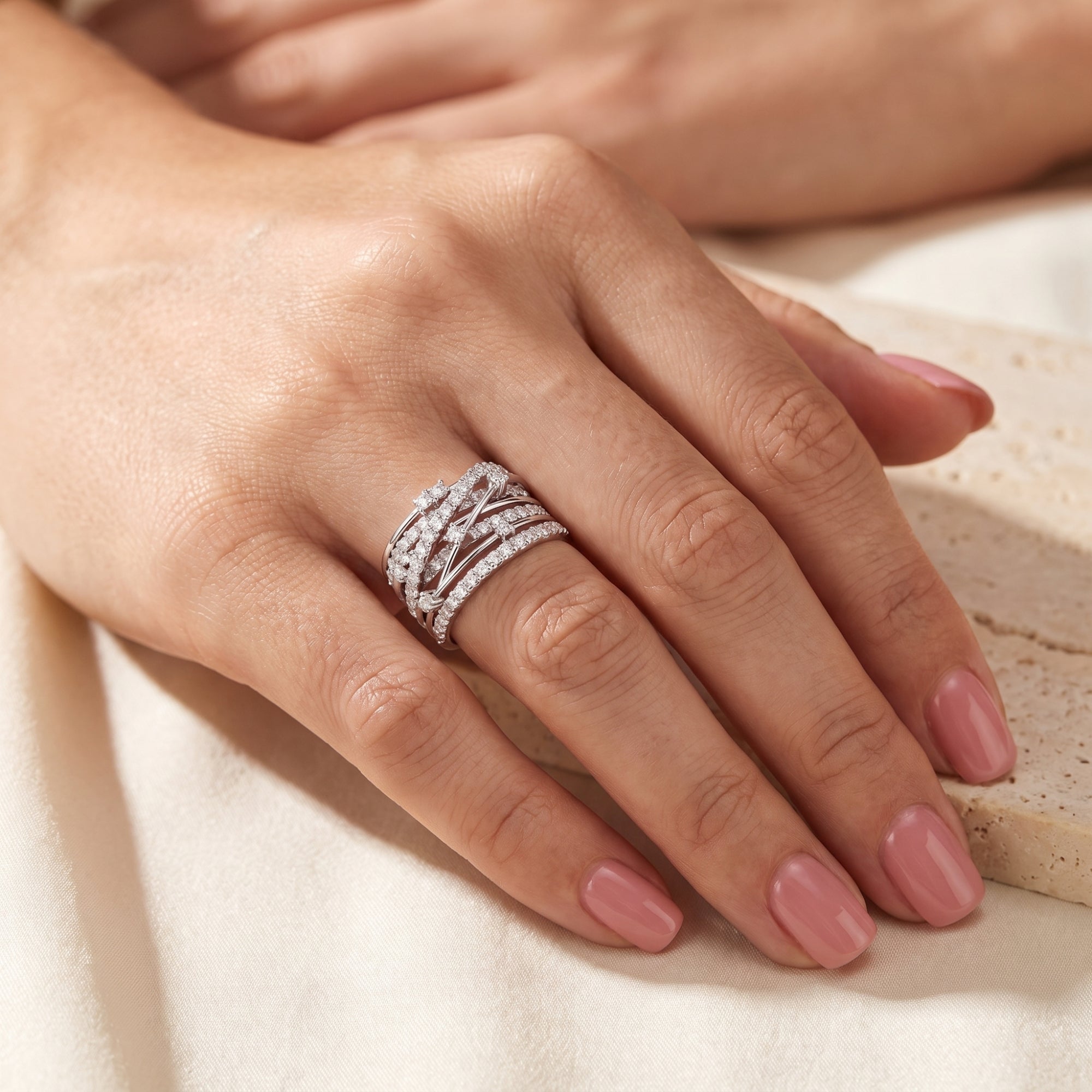 The Aria Criss-Cross Ring