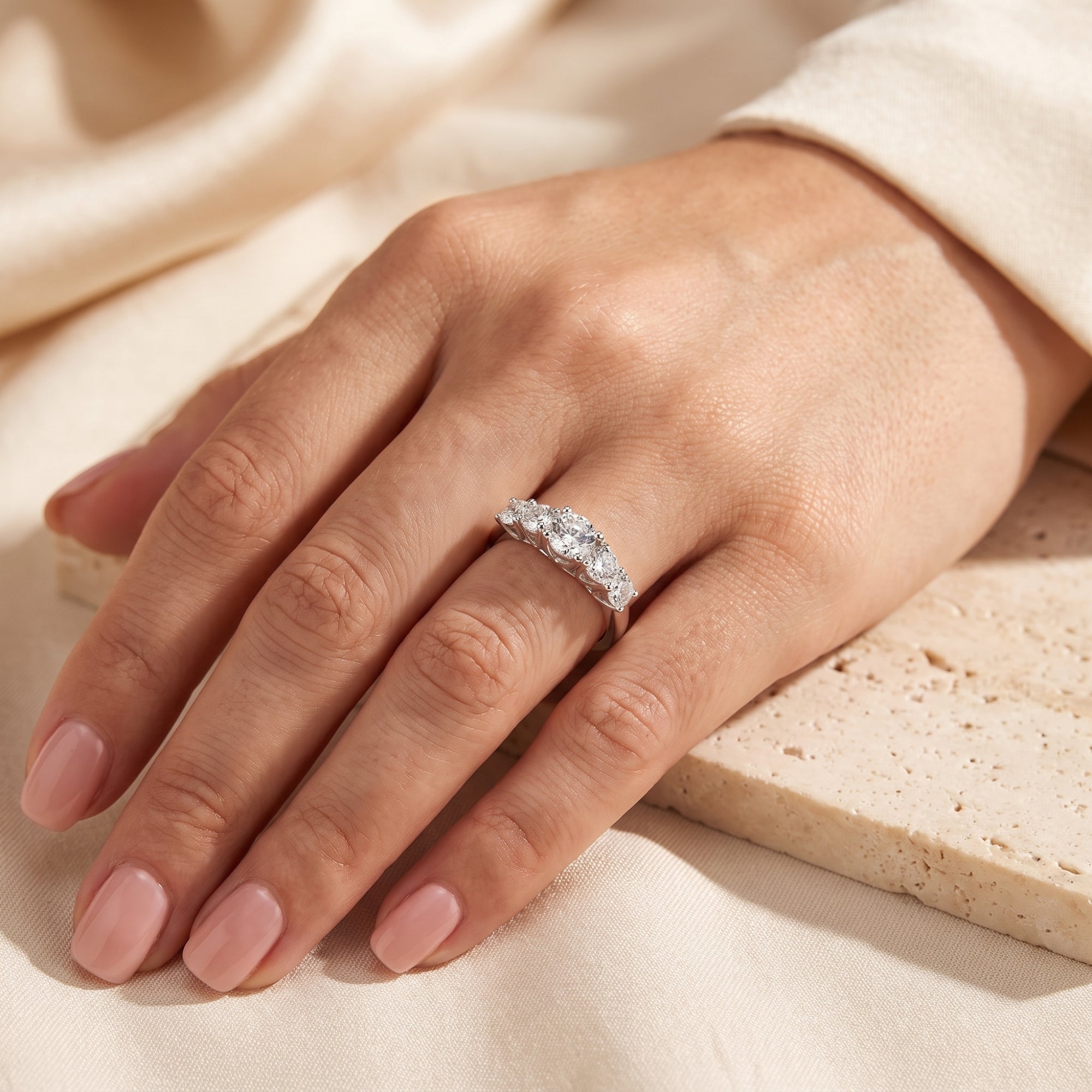 The Aria Five-Stone Ring