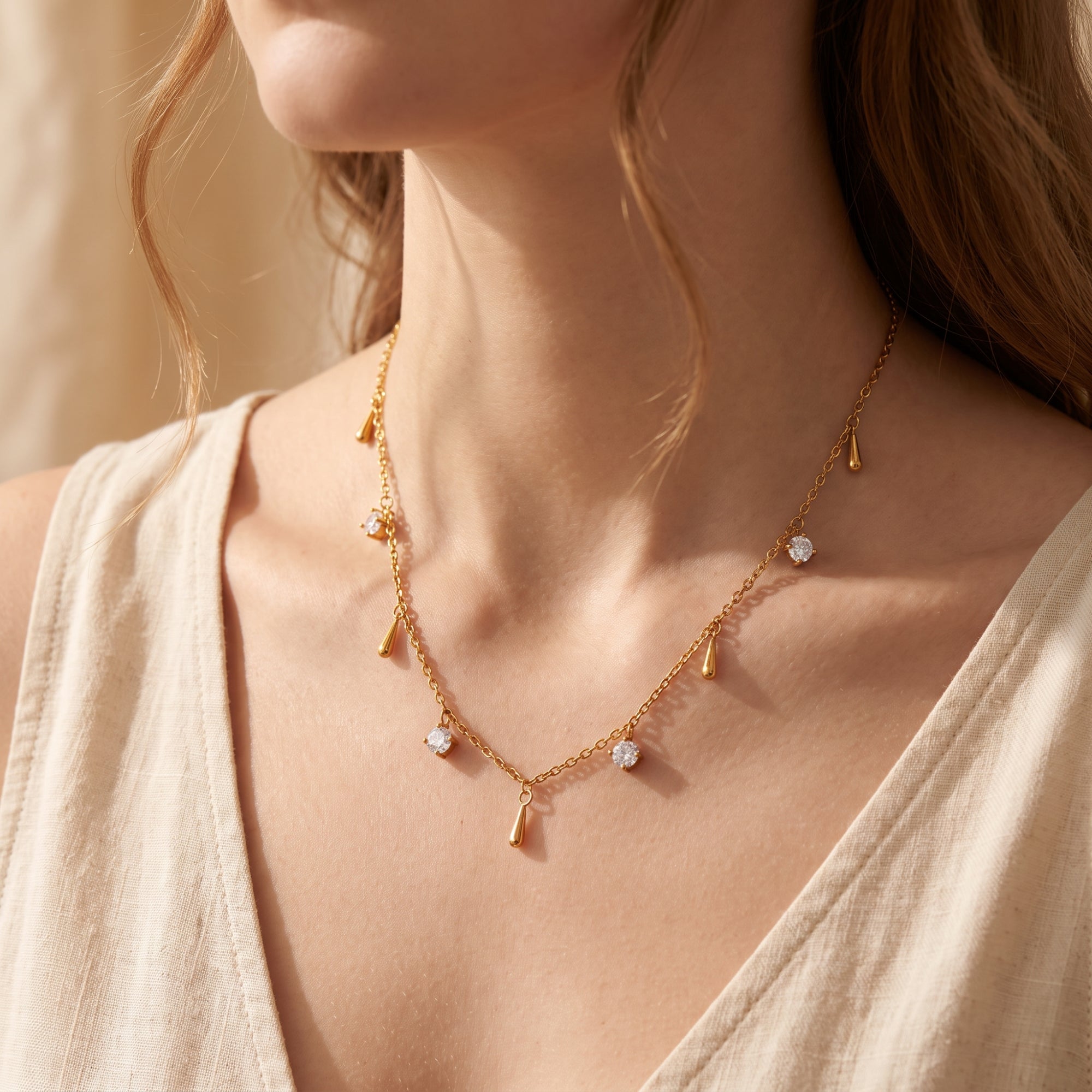 The Cascade Droplet Necklace