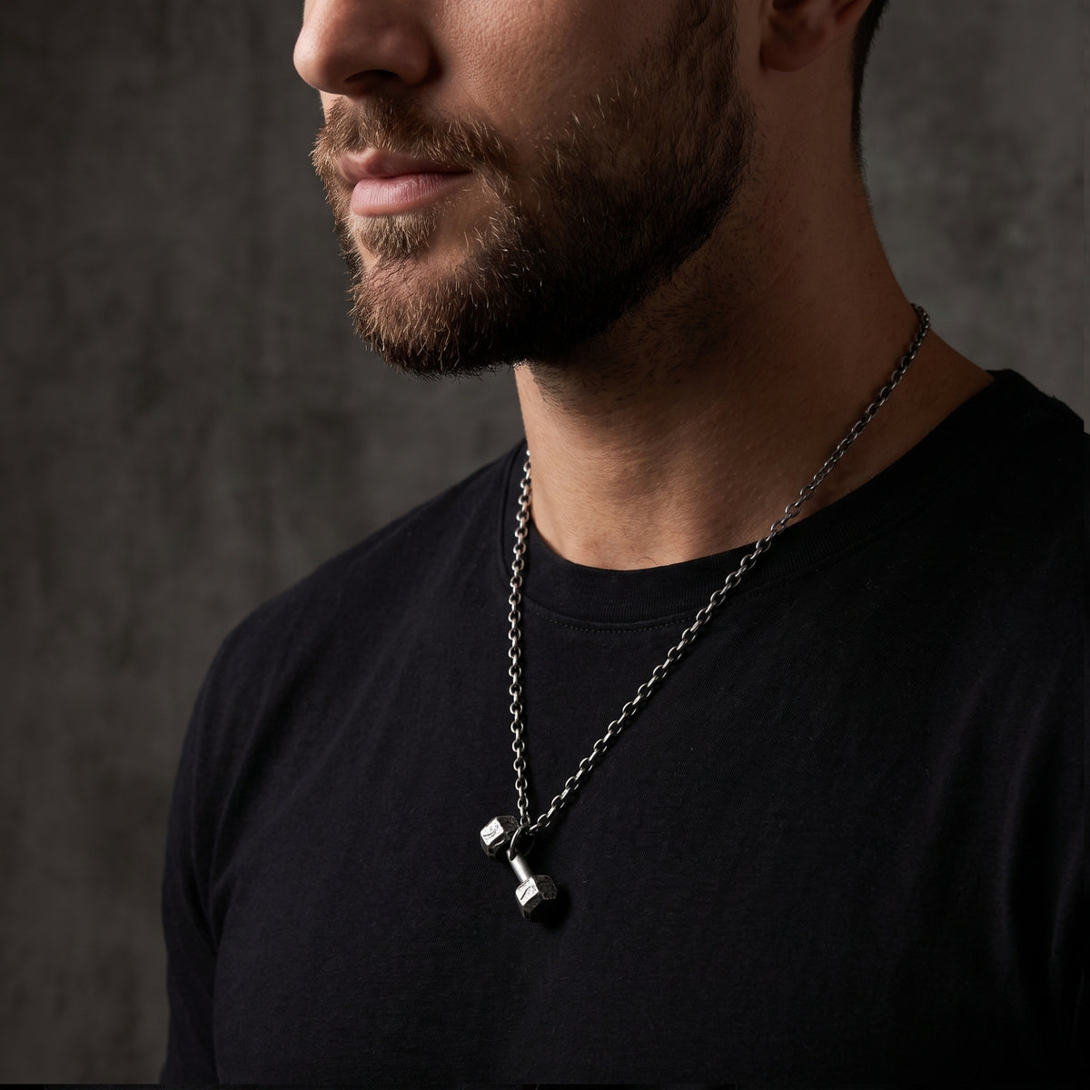 The Dumbbell Pendant Necklace