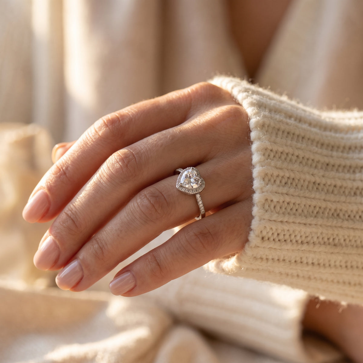 El anillo Halo Corazón Querido