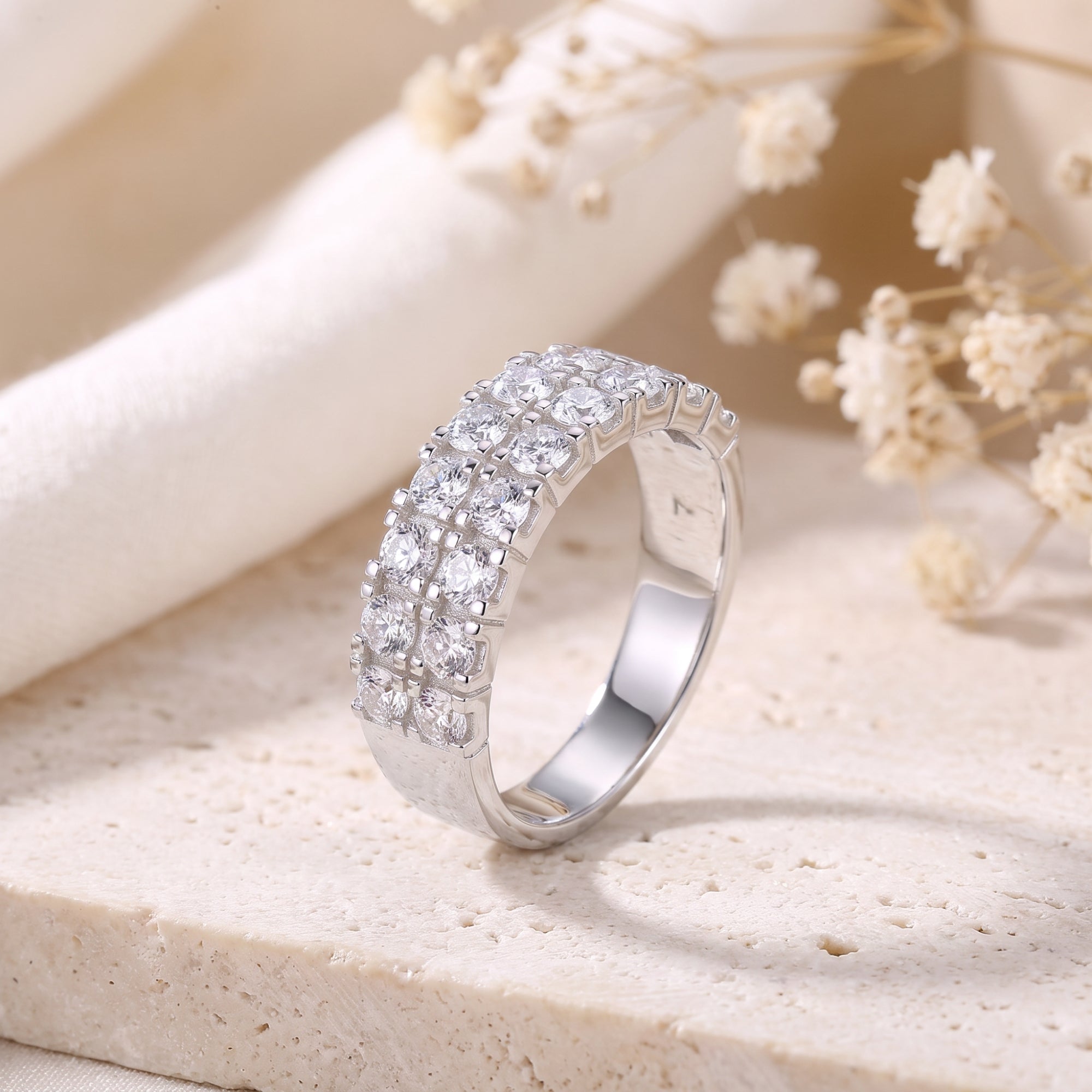 The Double-Row Pave Ring