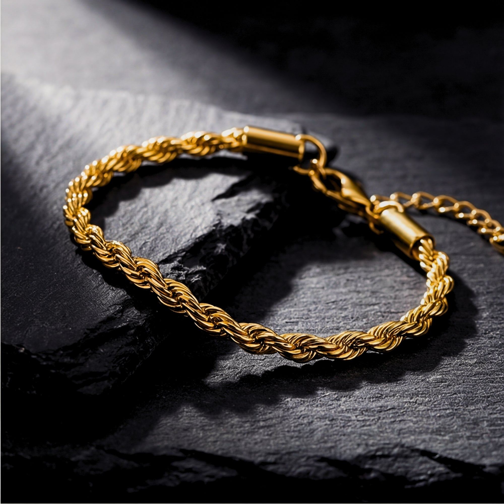 Classic Rope Bracelet - Gold - 5mm