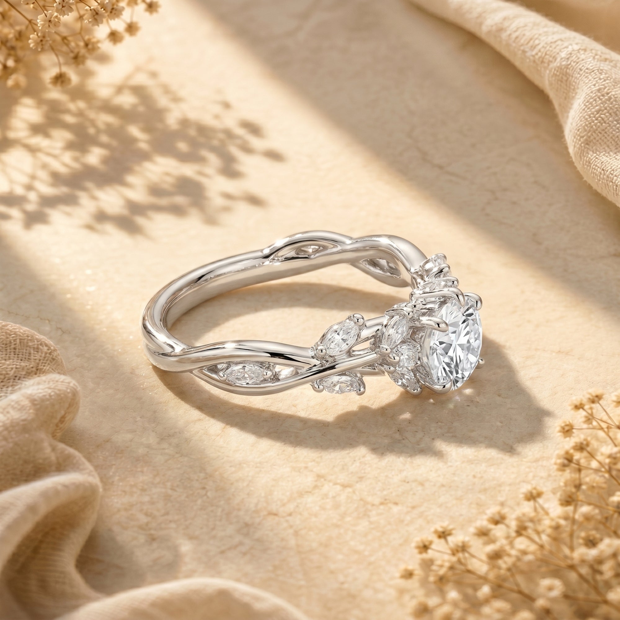 The Calyxta Moissanite Ring