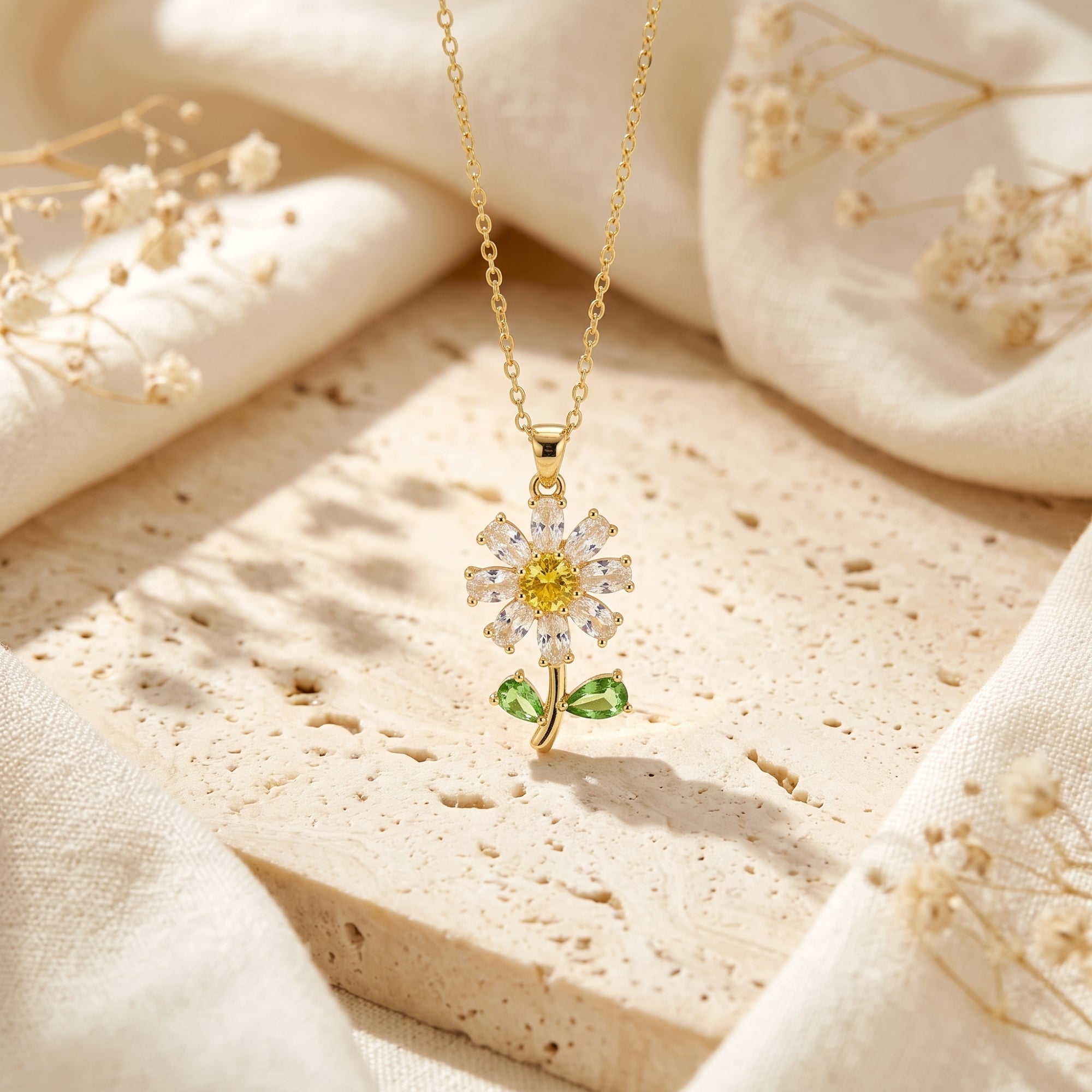 De madeliefjeshangerketting