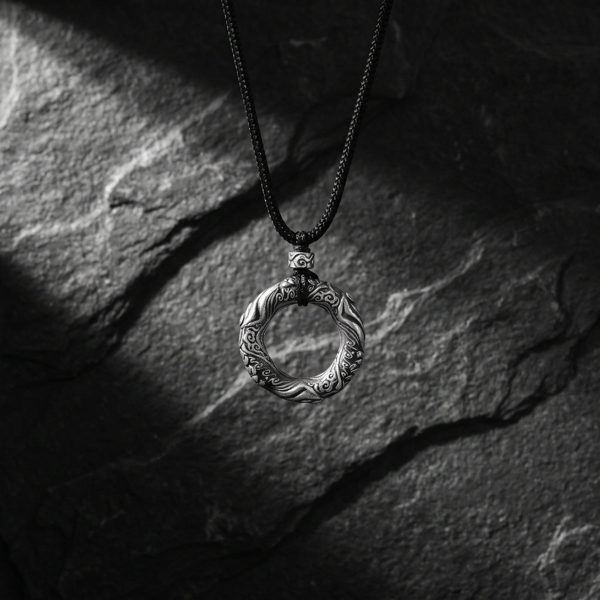 The Carved Circle Necklace
