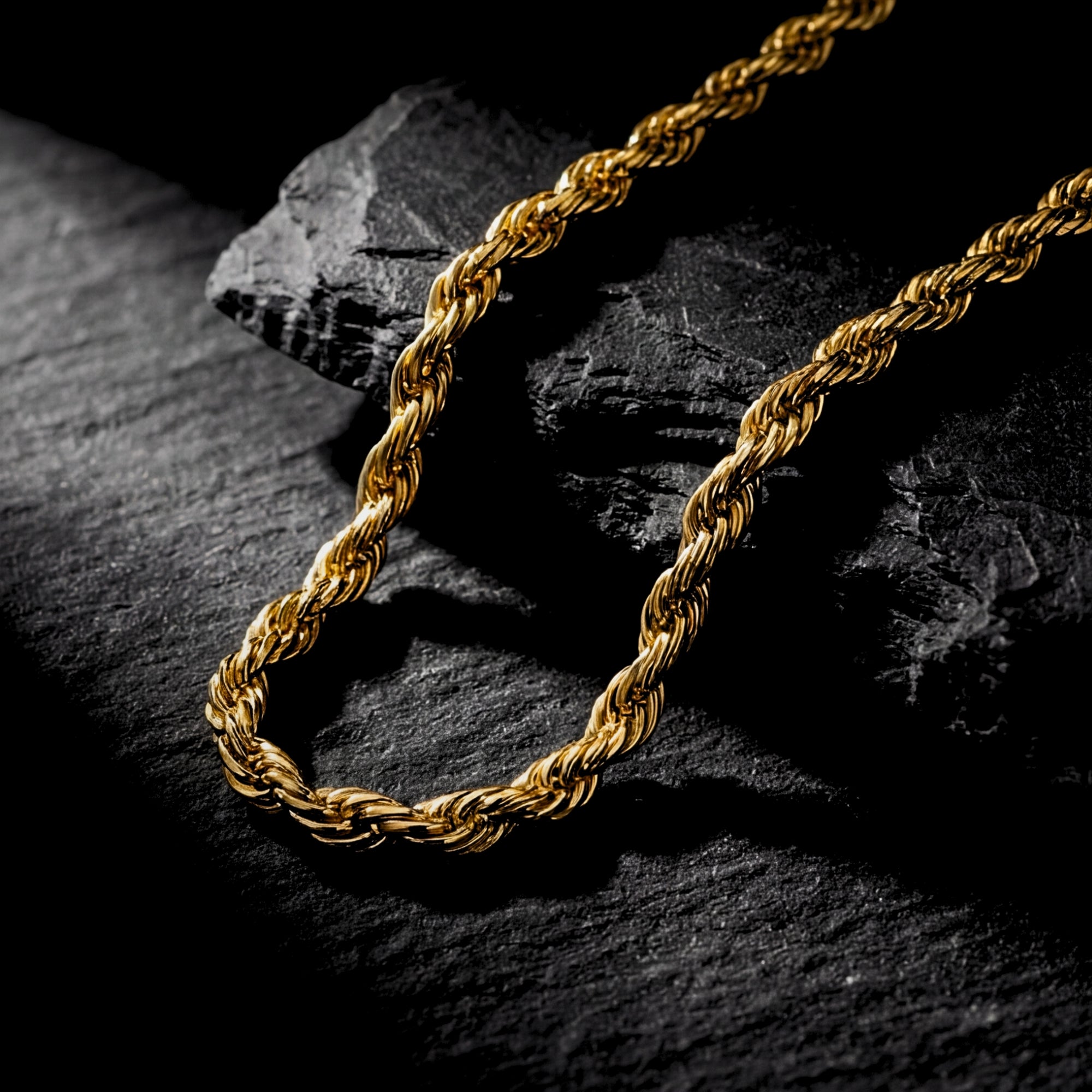 Golden Rope Chain - Gold - 4mm
