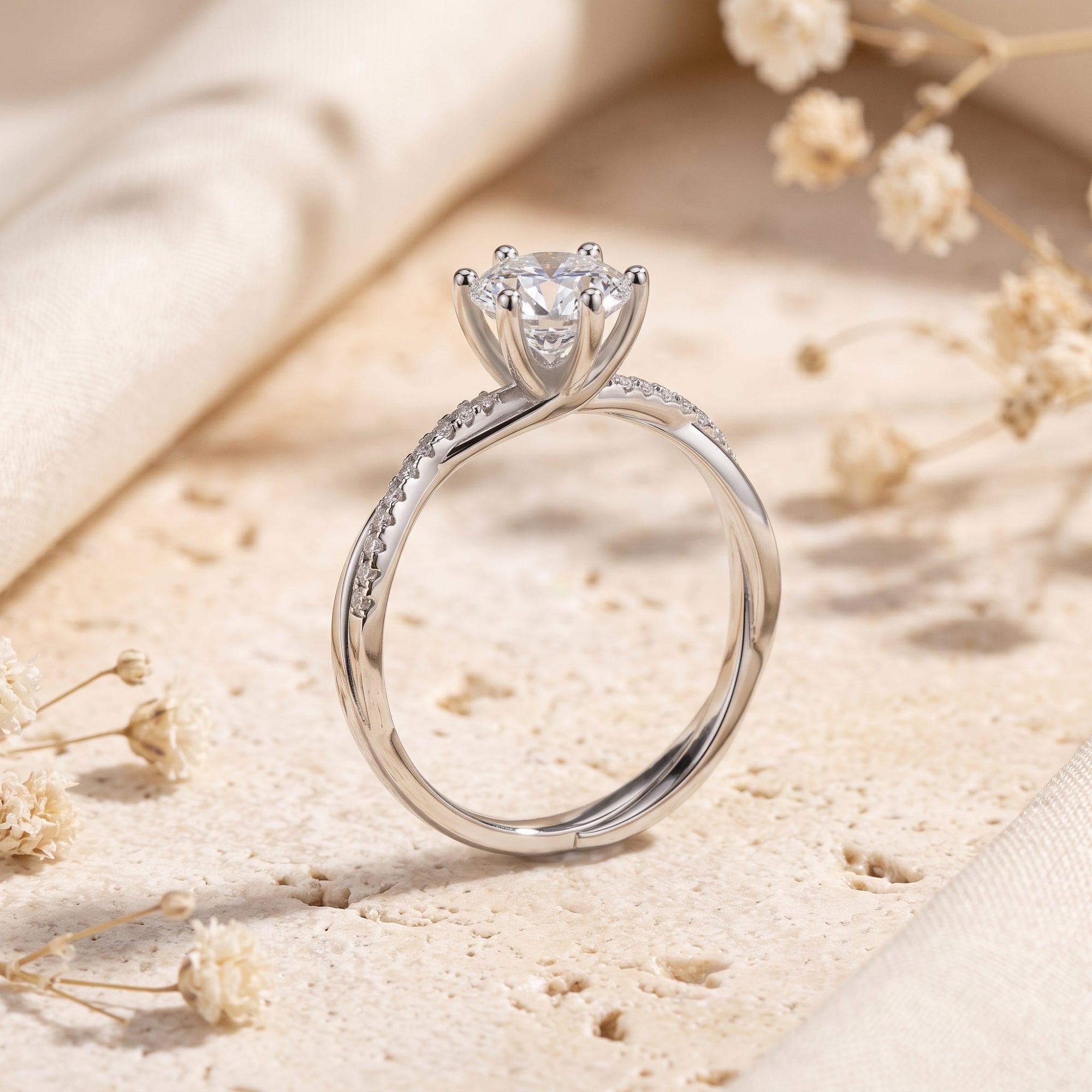 El anillo Aura de halo entrelazado