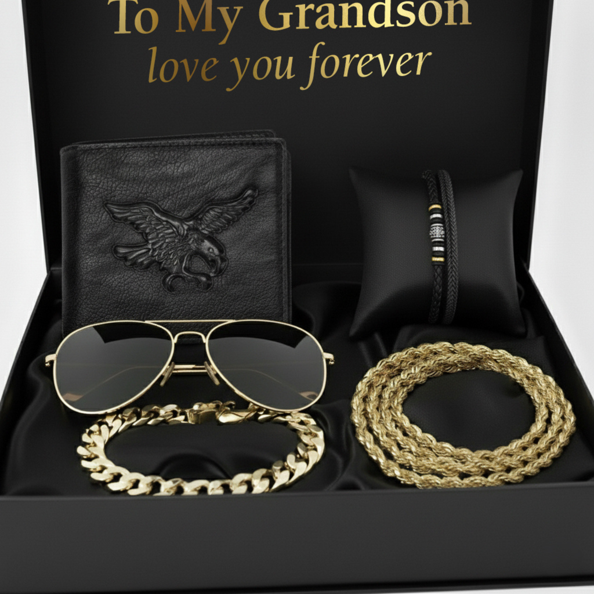 To My Grandson - Gold - View 3