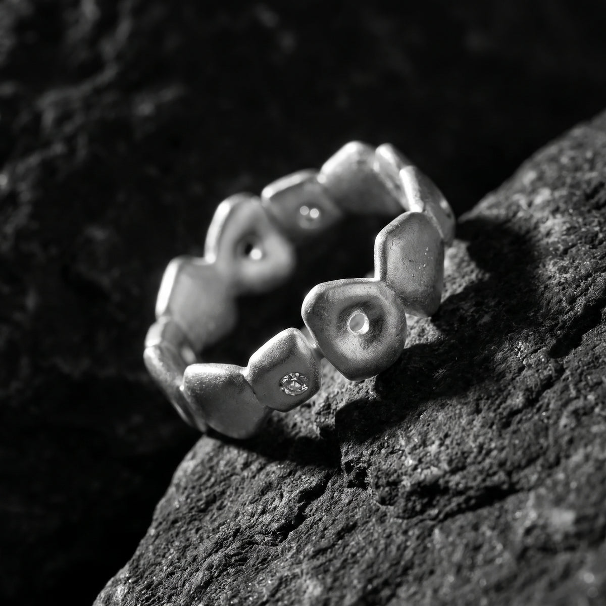 Bague ouverte Pebble