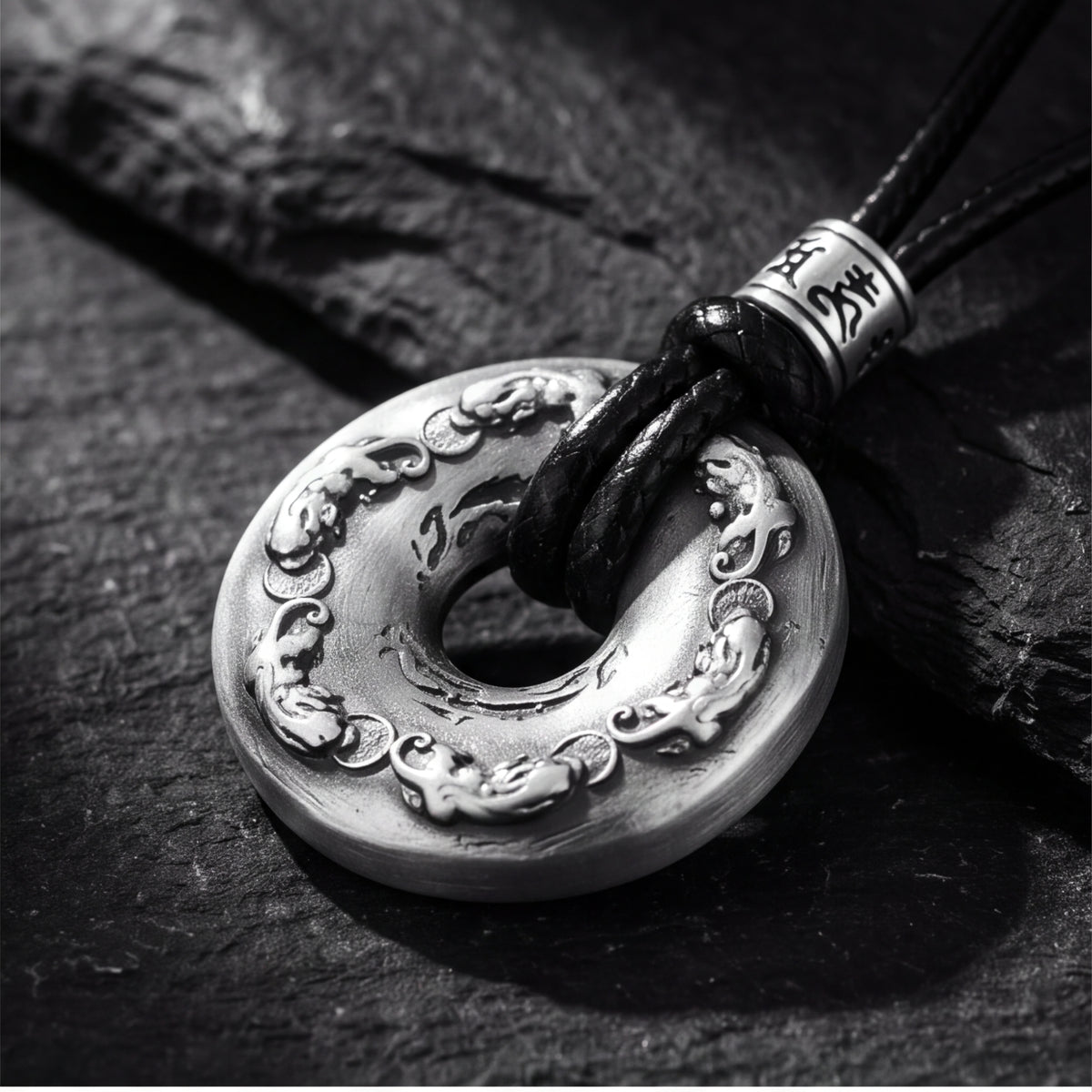 The Carved Disc Necklace