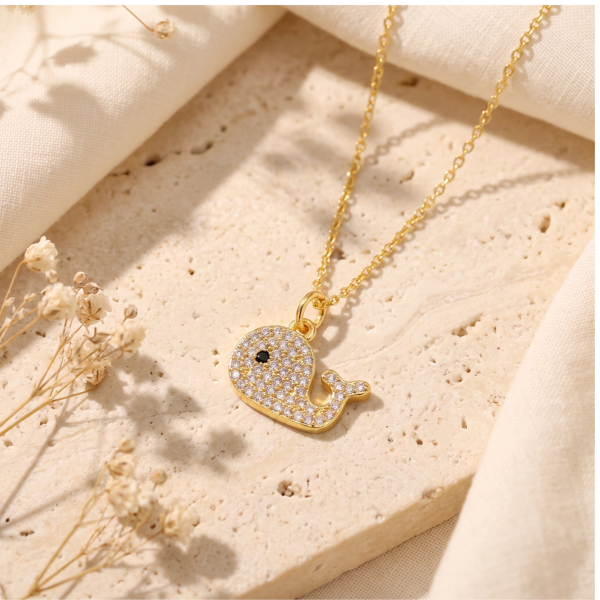 The Marina Whale Pendant Necklace