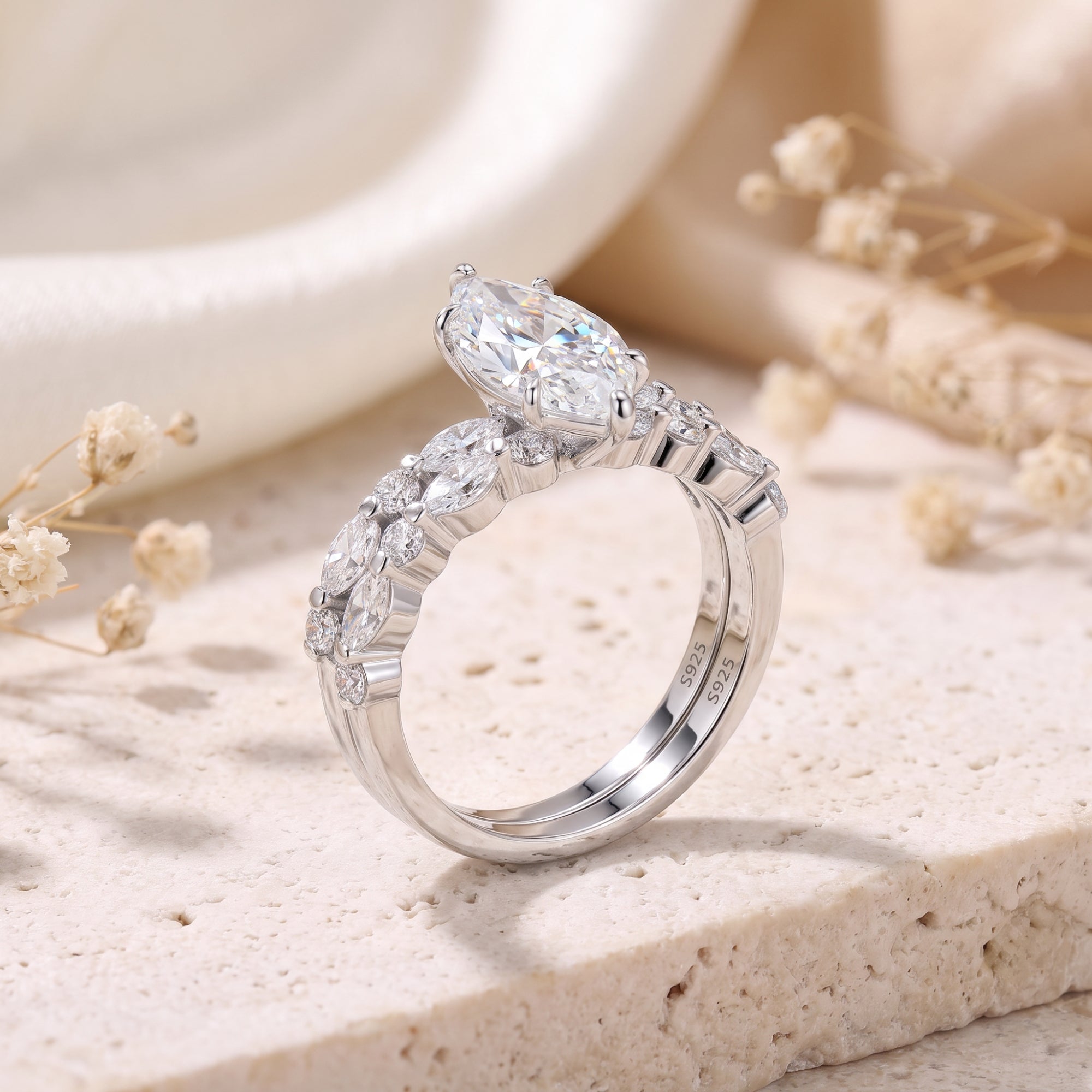 The Marquise Nested Ring