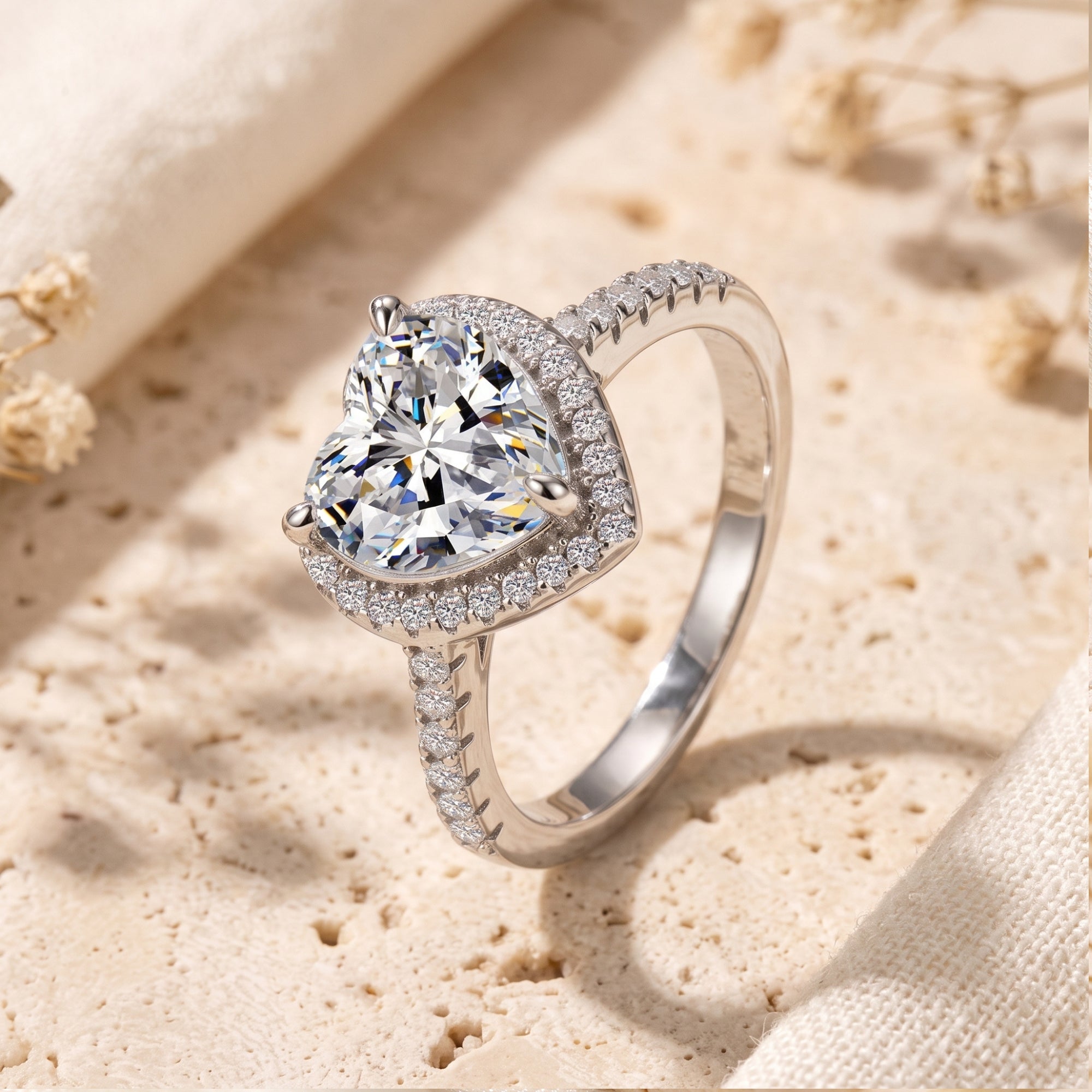 Der Sweetheart-Halo-Ring