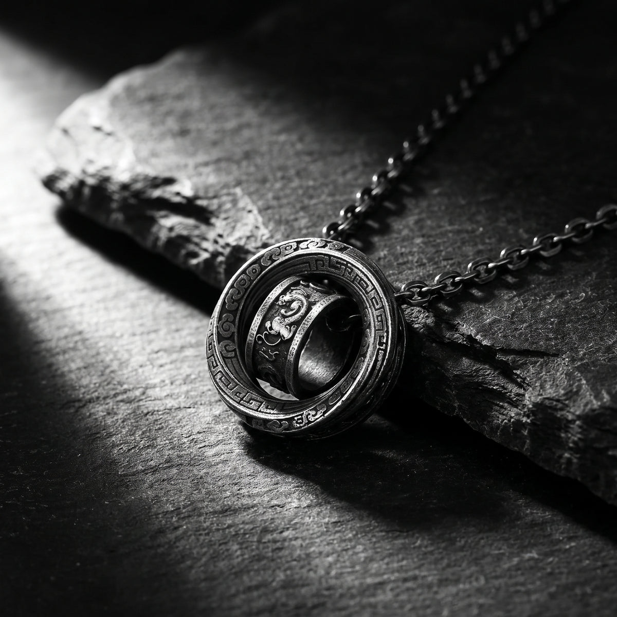 The Orbiting Ring Pendant Necklace