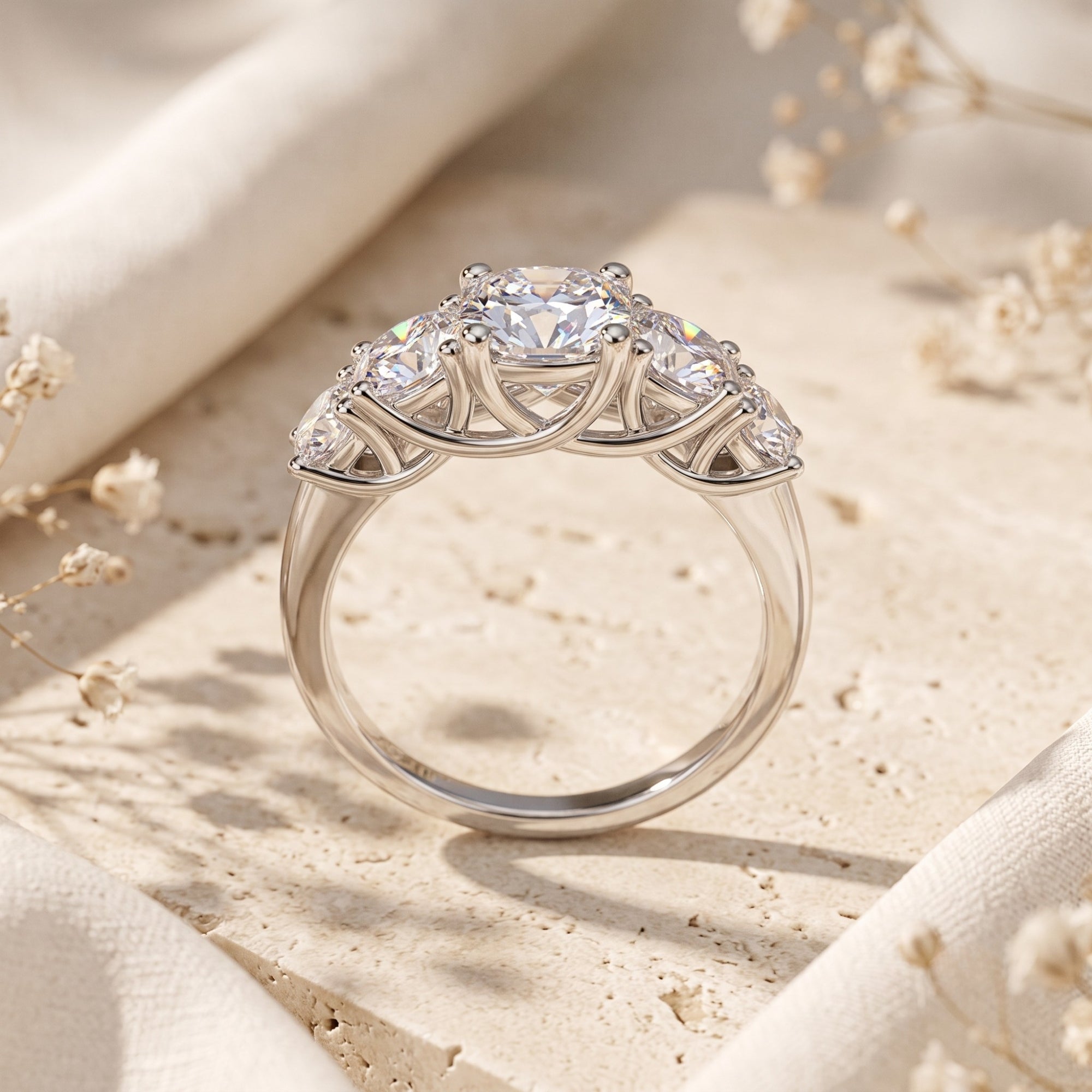 The Aria Five-Stone Ring