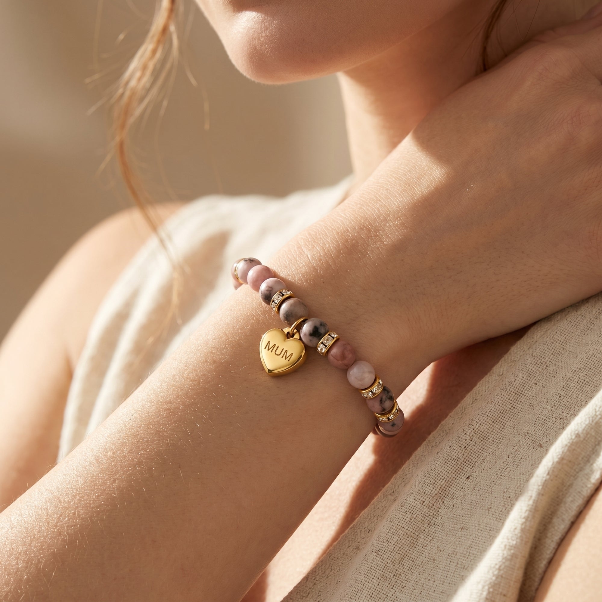 The Madeline Rhodonite Bracelet