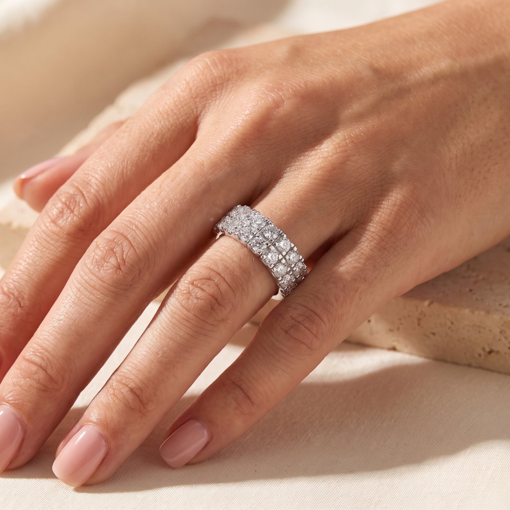 The Double-Row Pave Ring