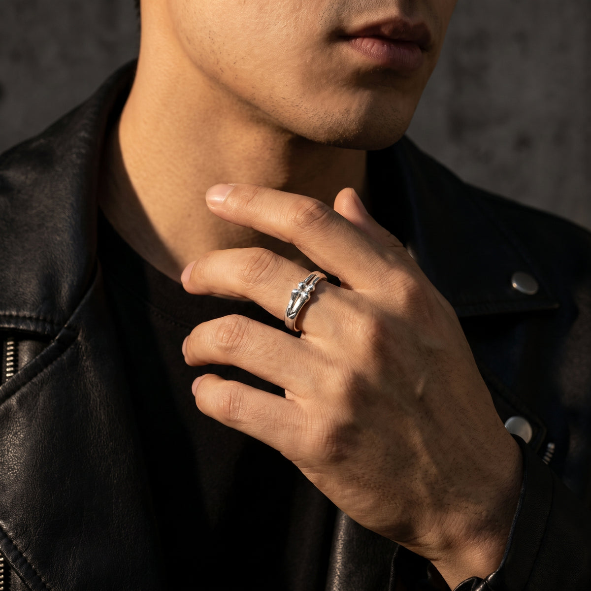 The Sacred Bone Open Band Ring