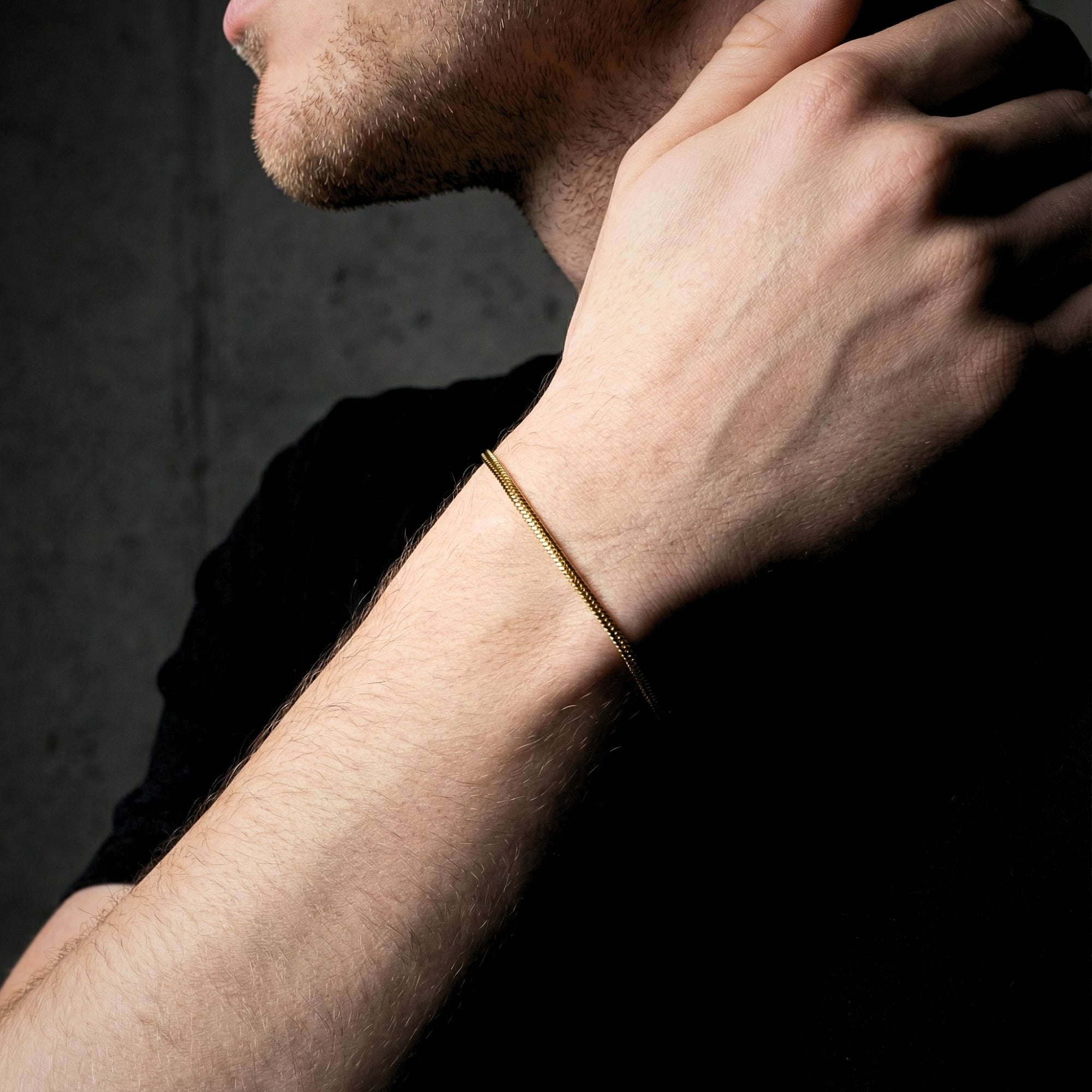 Square Link Bracelet - Gold